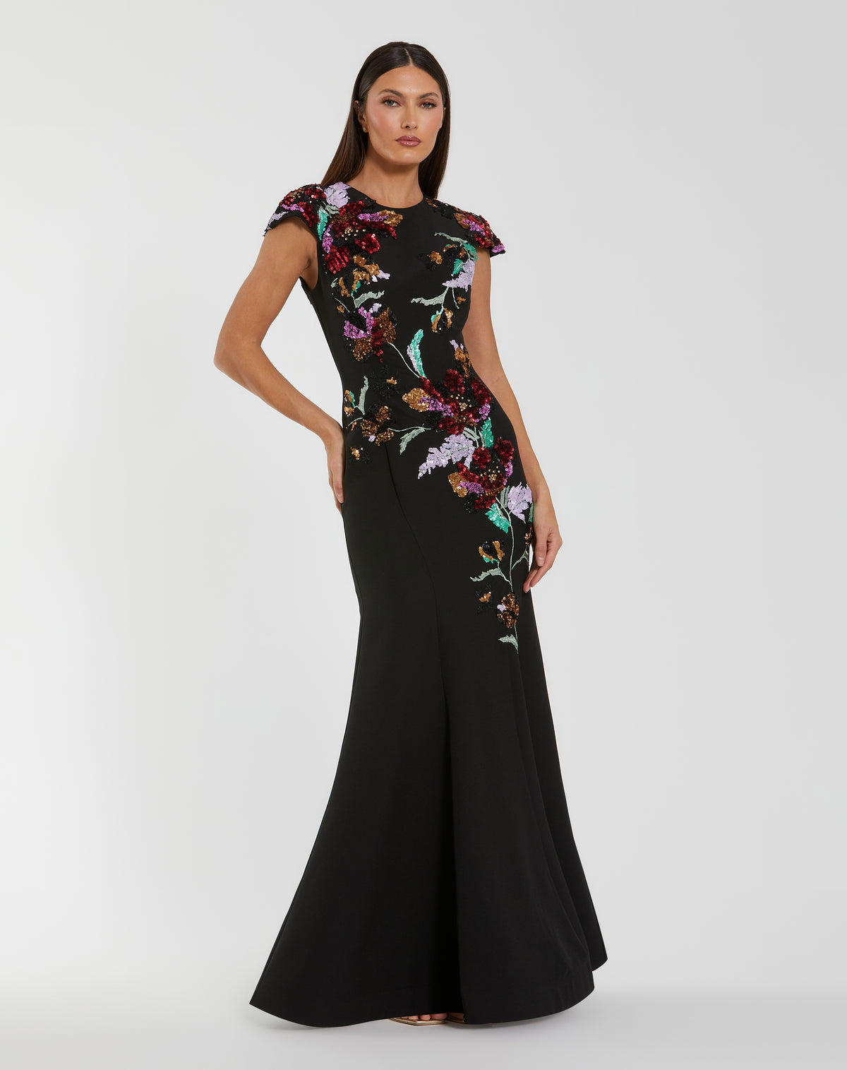 Mac Duggal 13211 Black Multi