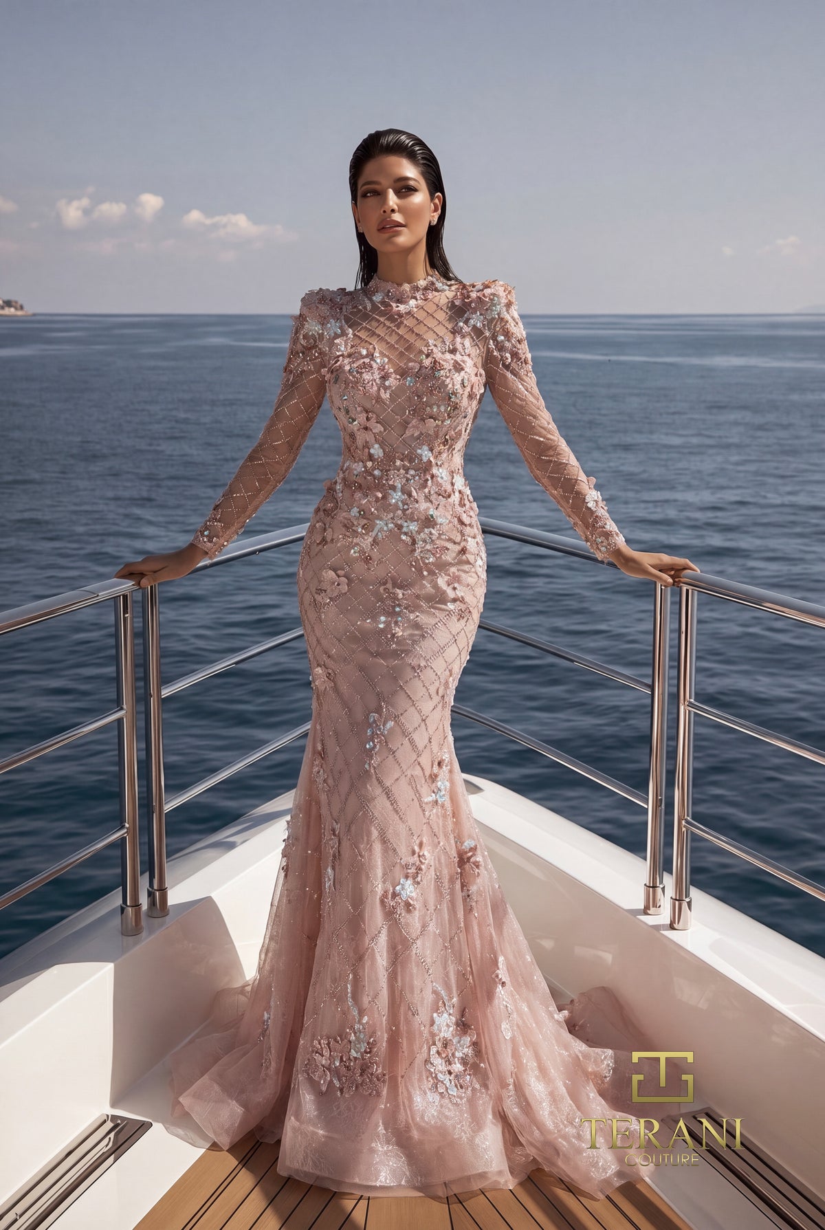 Terani Couture 271GL7178 Rose