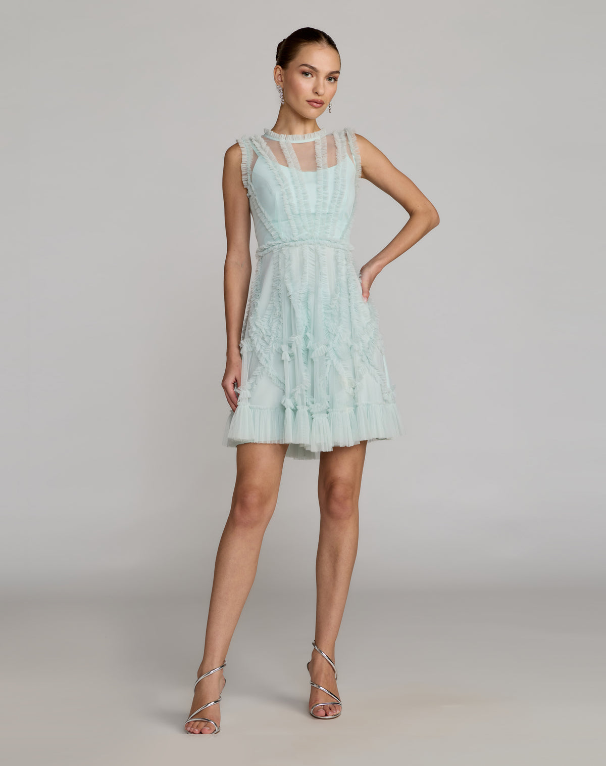 Mac Duggal 8289 Aqua