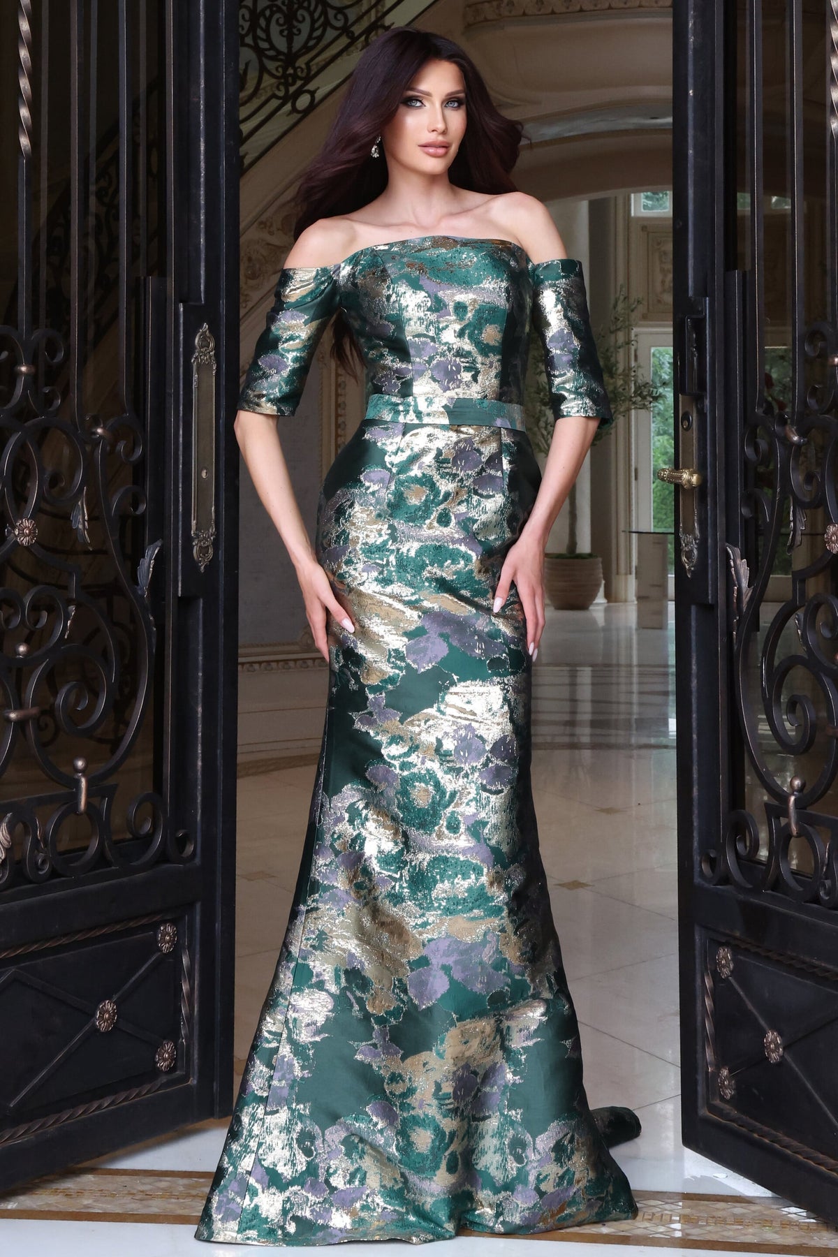 Jovani 51599 GREY MULTI