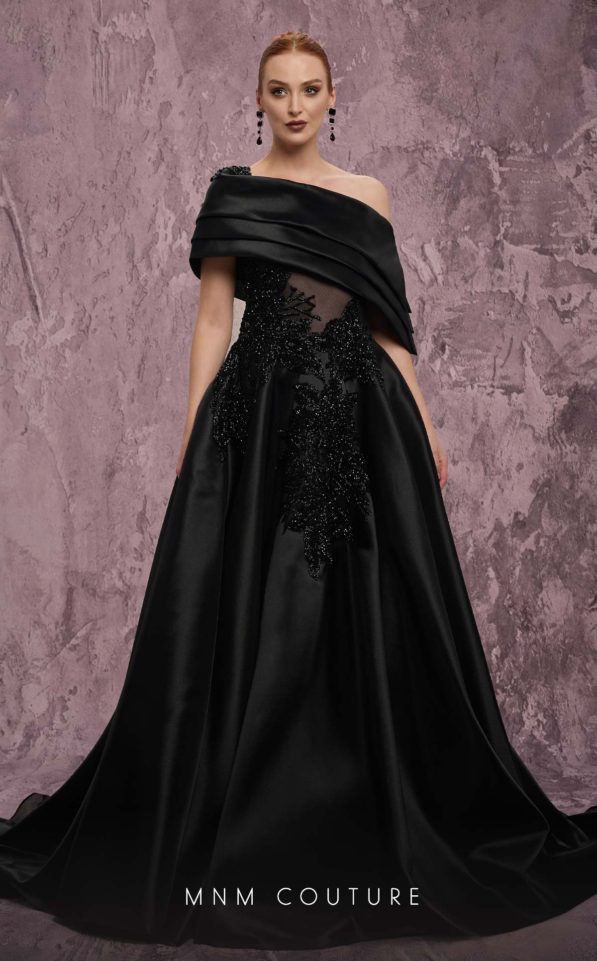 MNM Couture J03128 BLACK