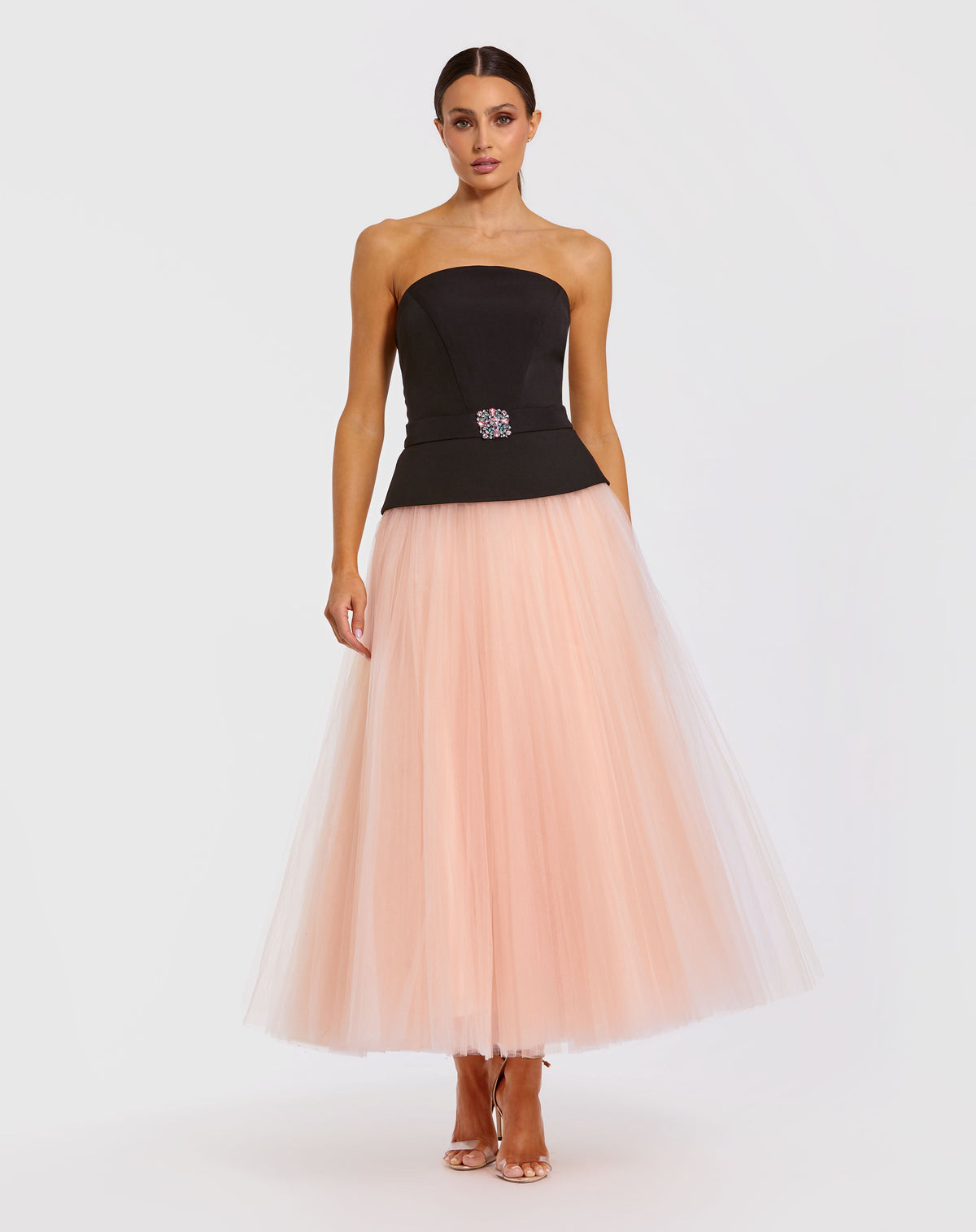 Mac Duggal 50063 Black Pink