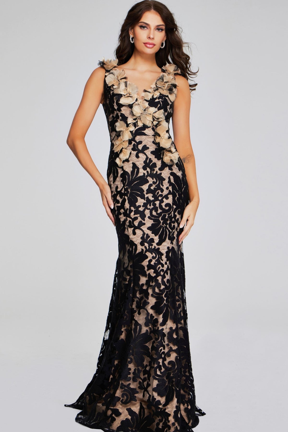 Jovani 38497 BLACK/NUDE