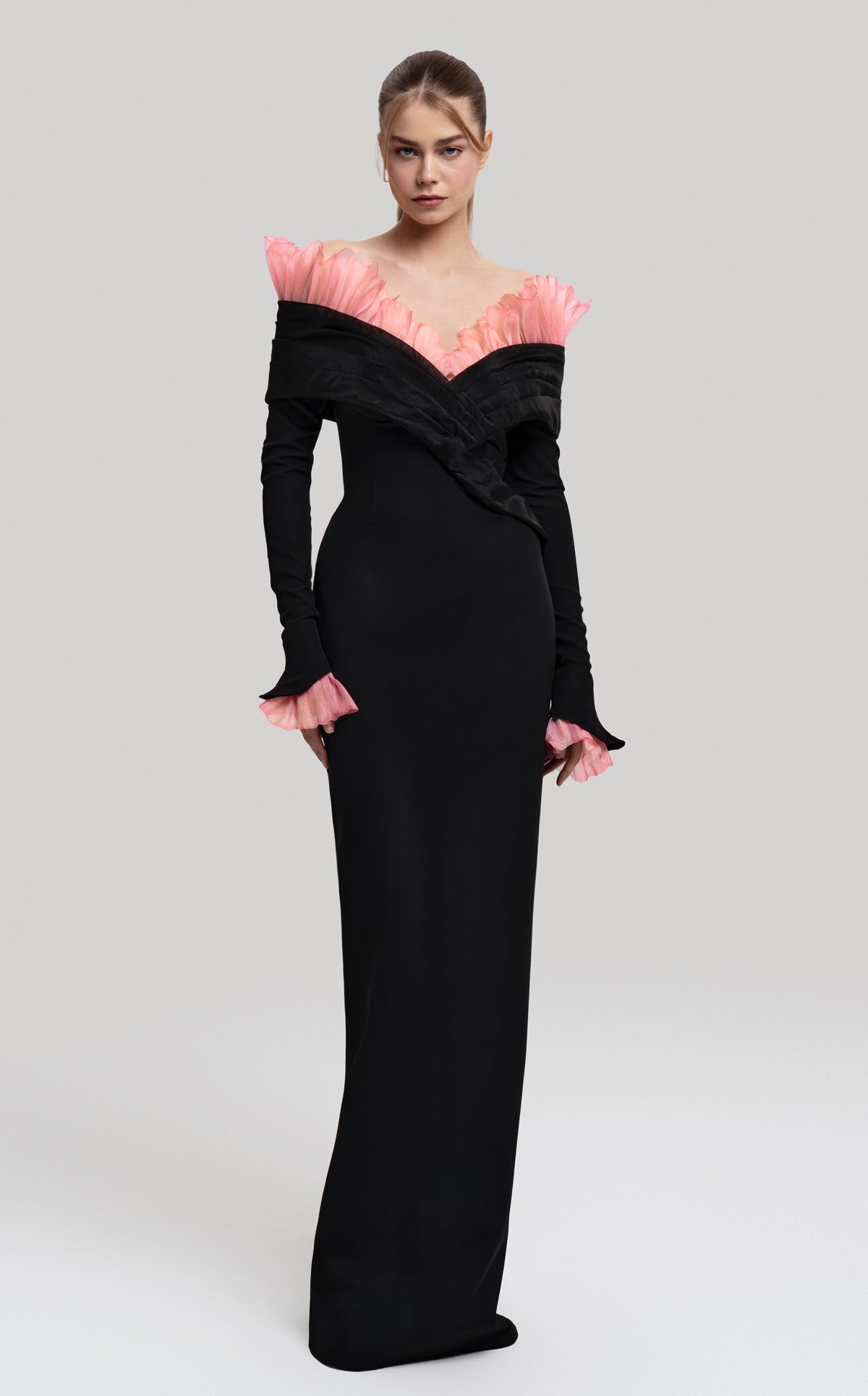MNM Couture F02941 BLACK/PINK