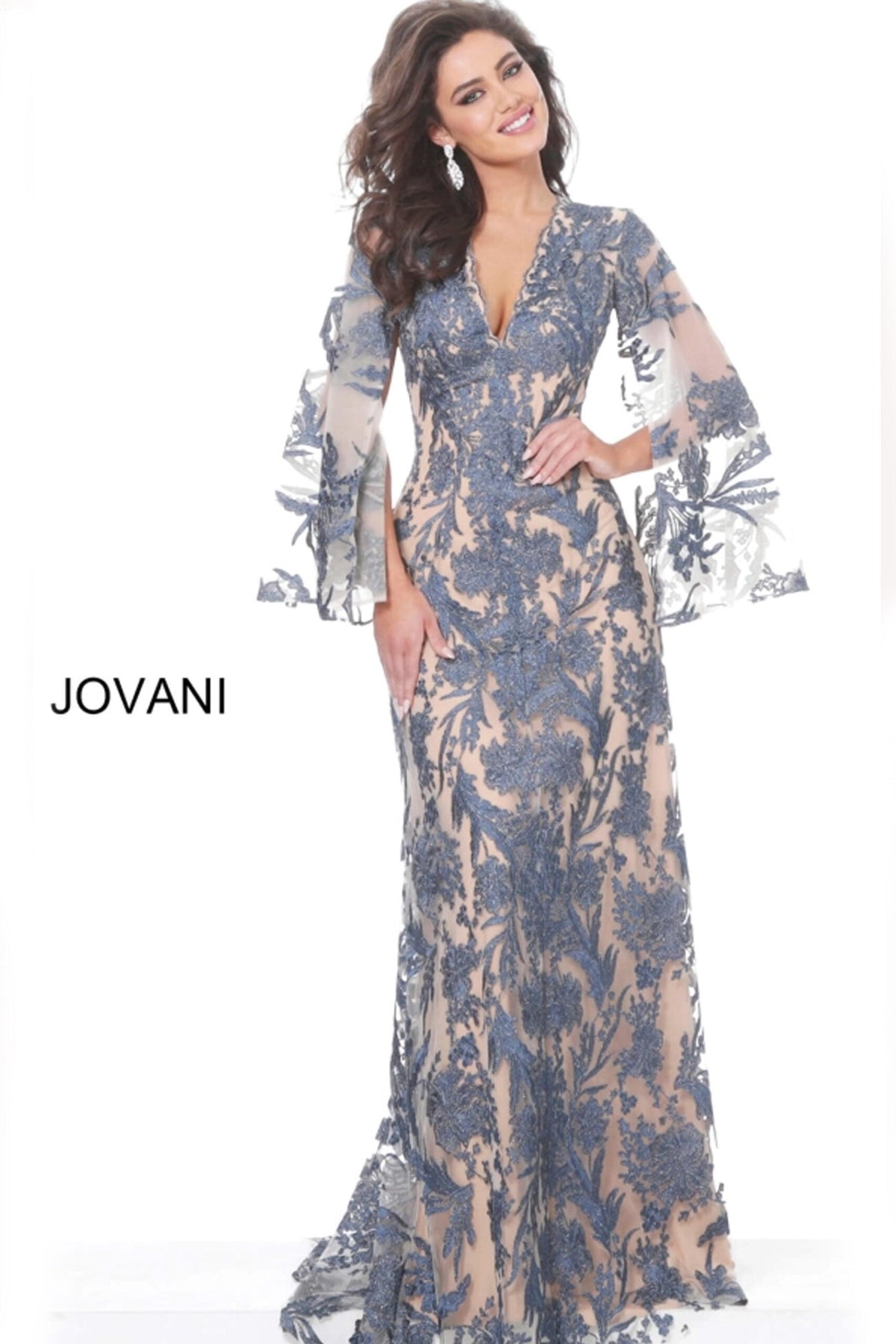 Jovani 00752 NAVY/NUDE