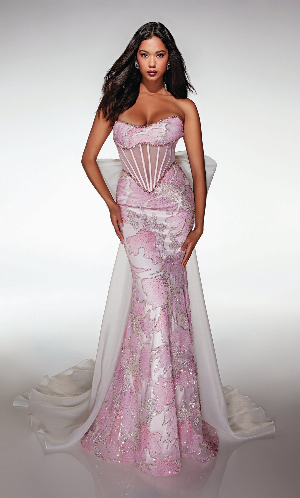 Alyce Paris 62187 PINK-WHITE