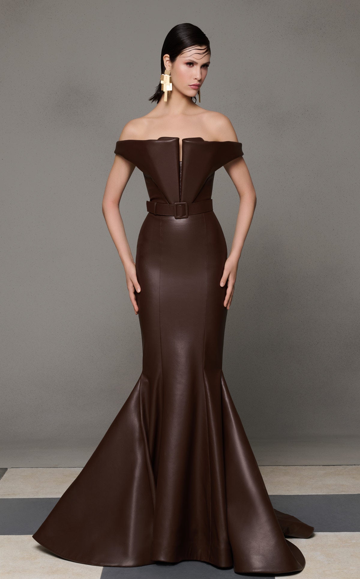 MNM Couture N0630 BROWN