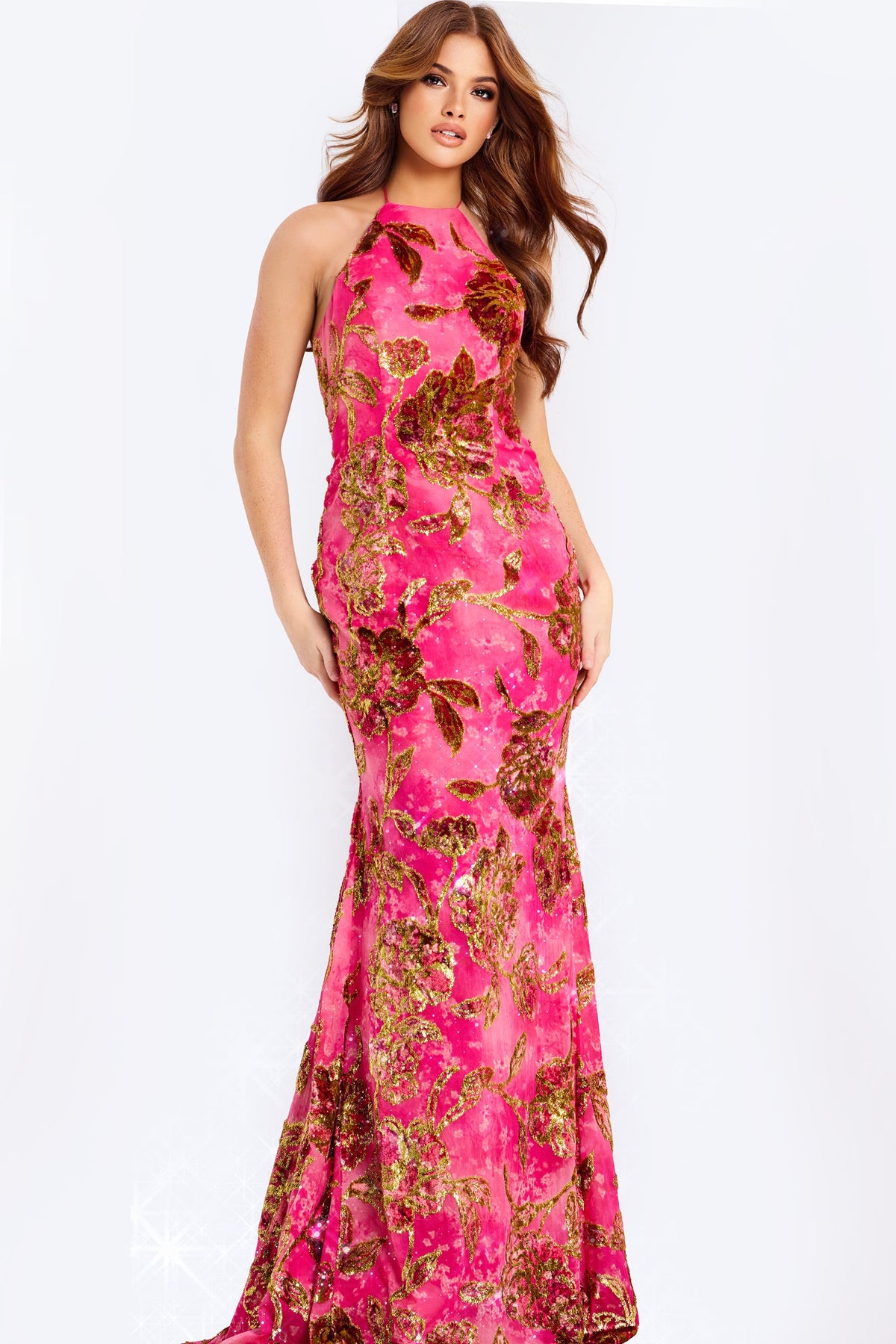 Jovani 46434 FUSCHIA/GOLD