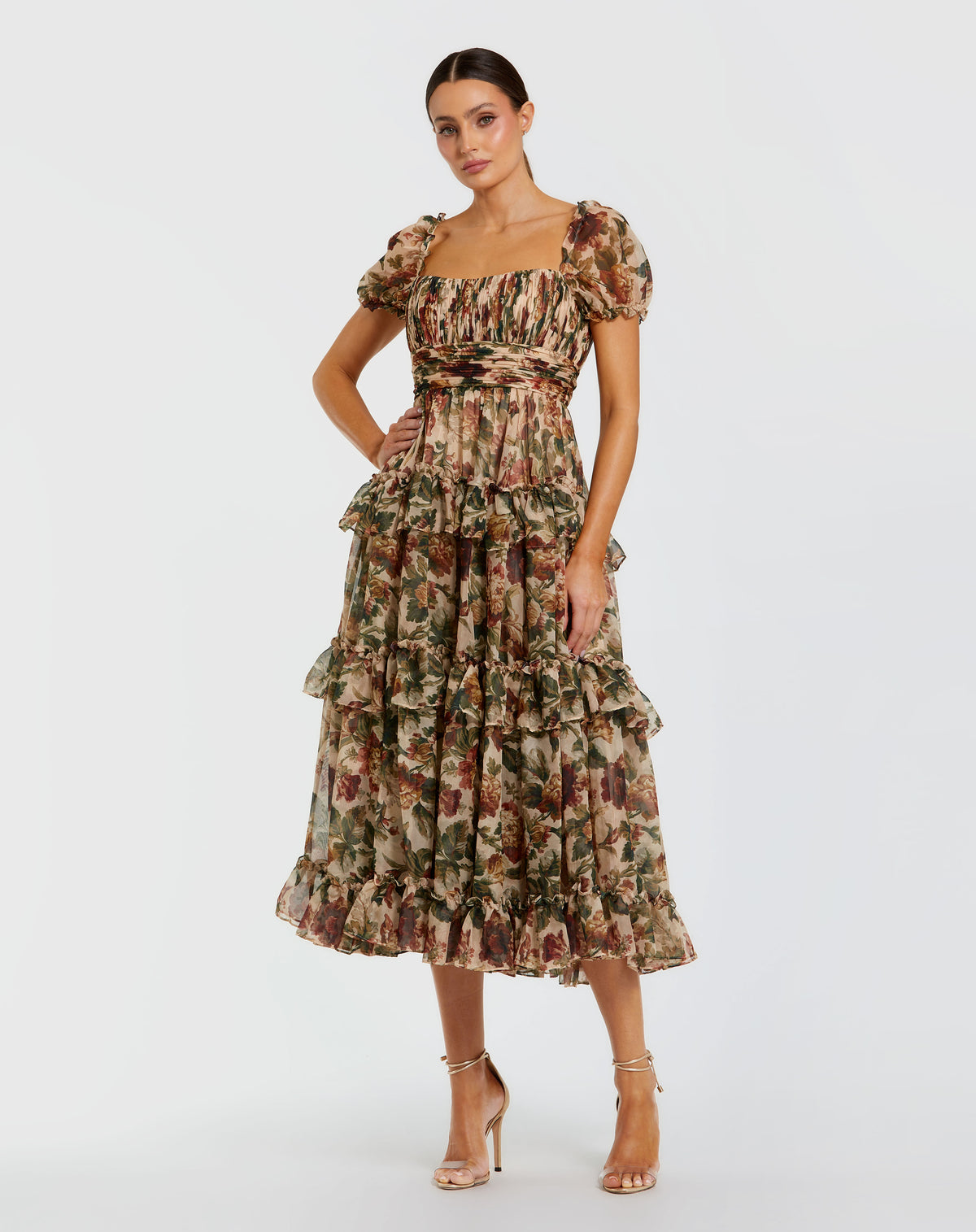 Mac Duggal 69029 Cream Multi