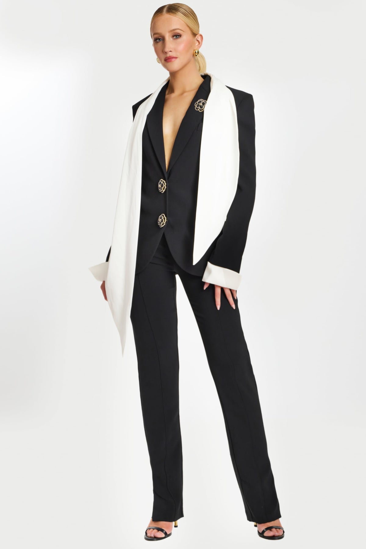 Jovani 48680 BLACK/OFFWHITE