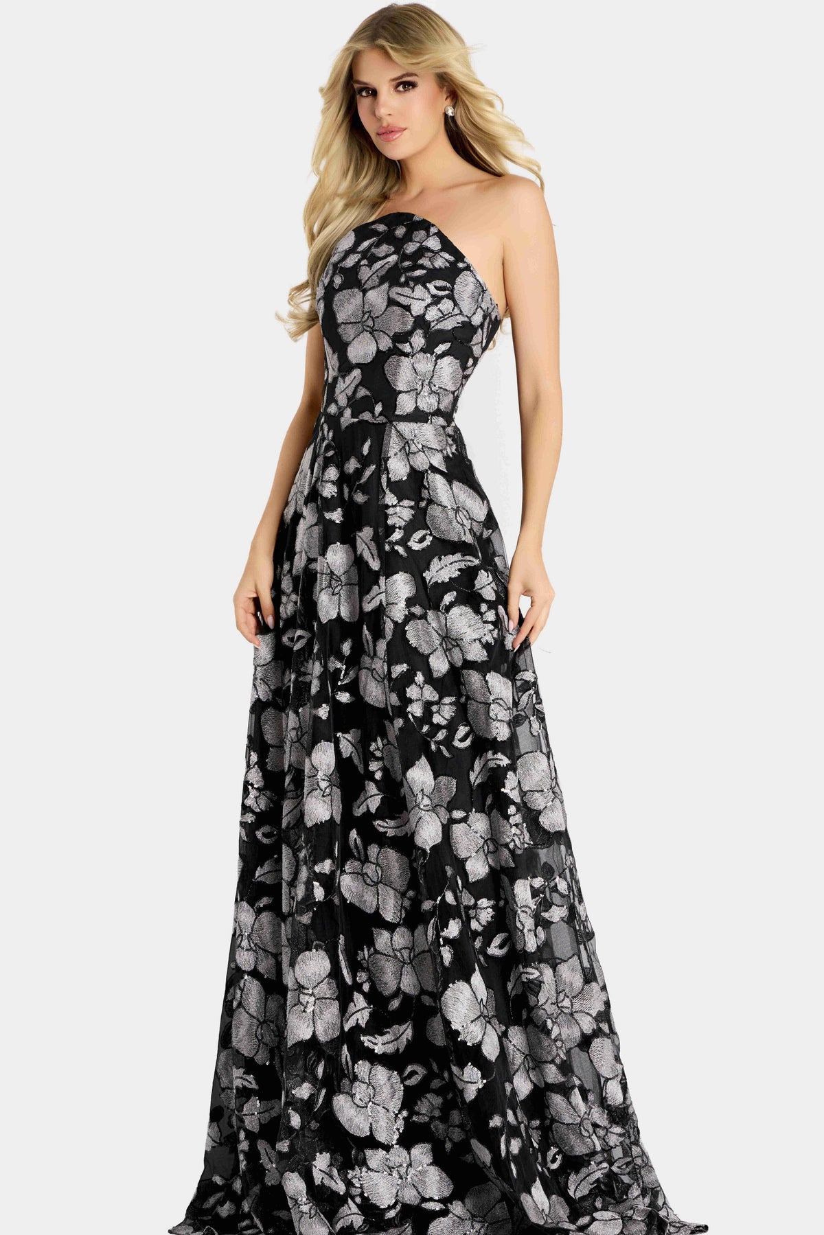Jovani 48175 BLACK/SILVER