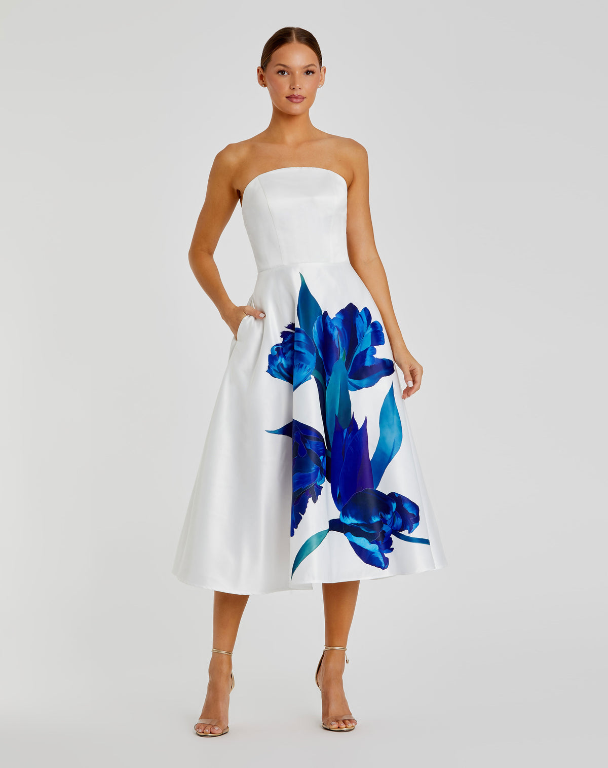 Mac Duggal 21075 Cream Multi