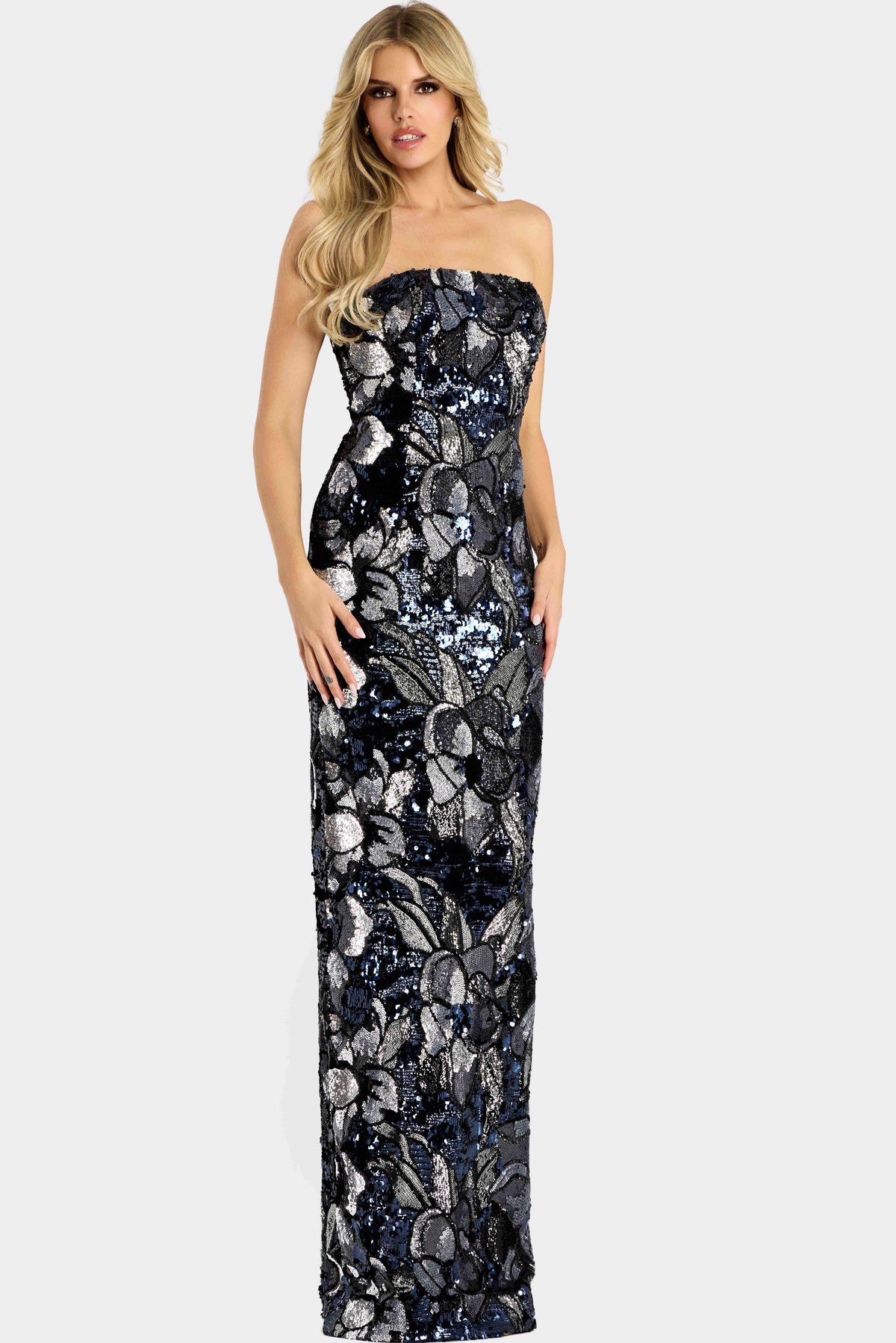Jovani 46431 NAVY/SILVER