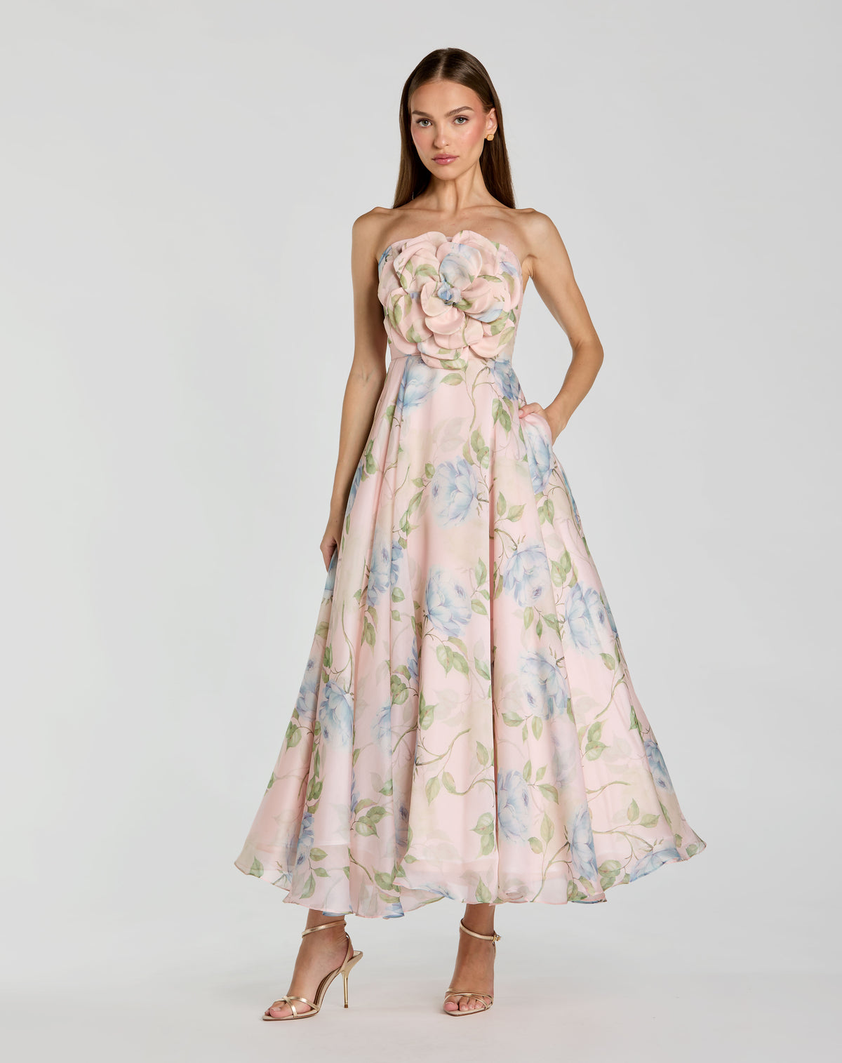Mac Duggal 27822 Powder Blue Multi