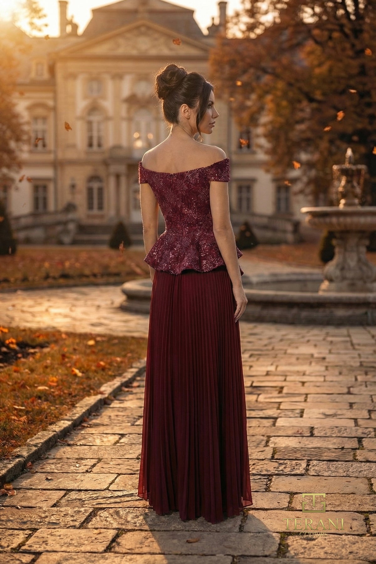 Terani Couture 262M7287 Wine