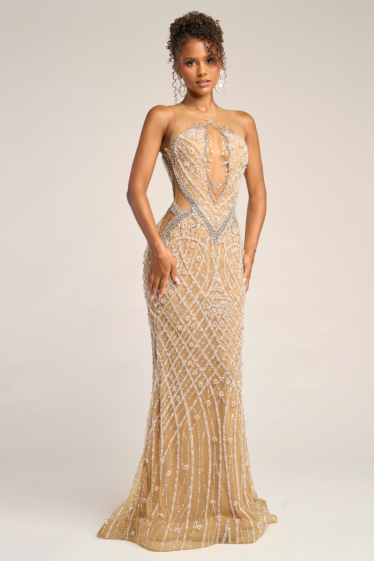 Portia and Scarlett PS26454C Nude/Silver