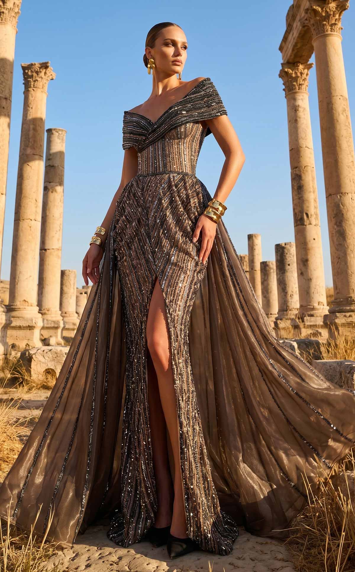 MNM Couture F02929 BLACK