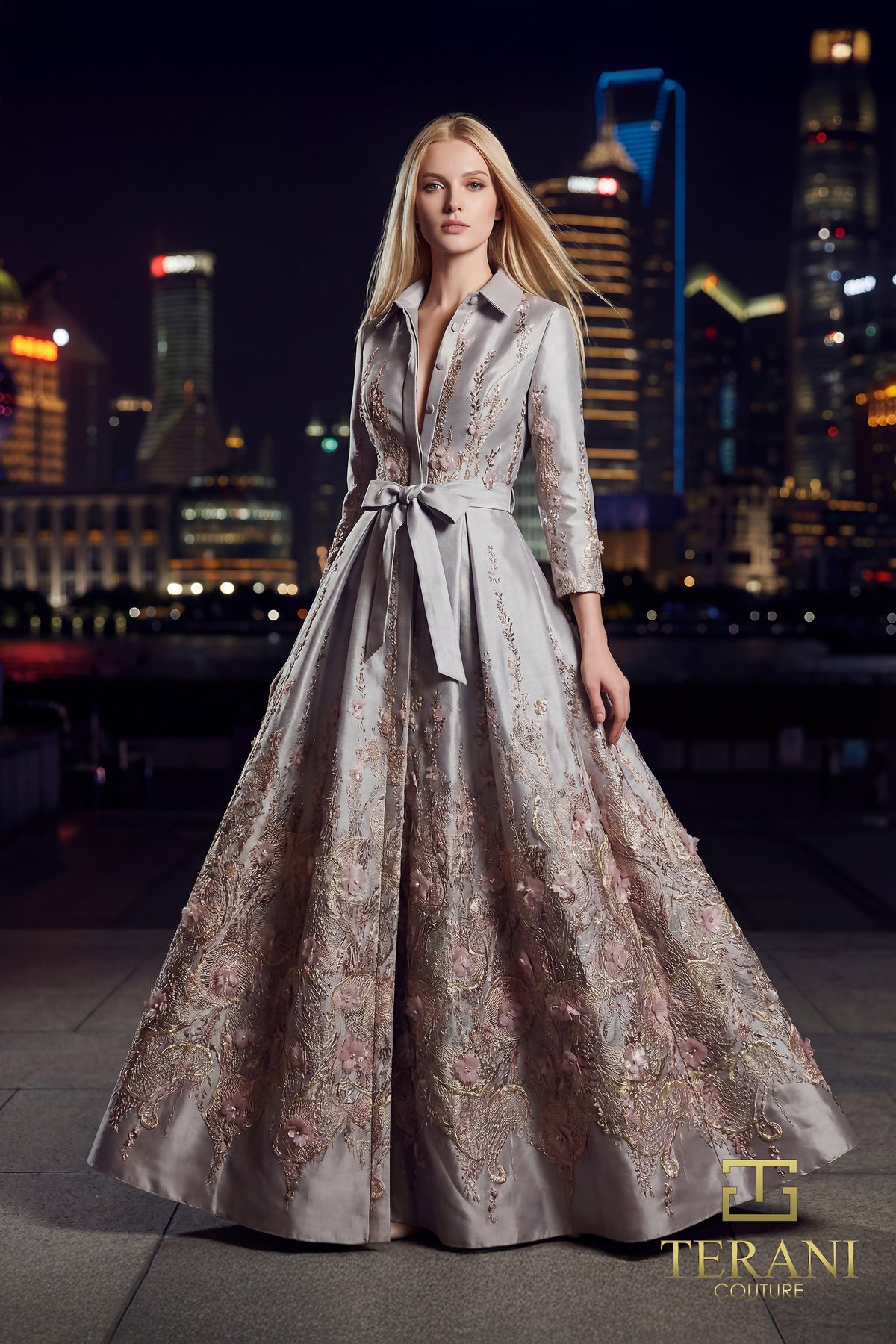 Terani Couture 262M7269 Mocha