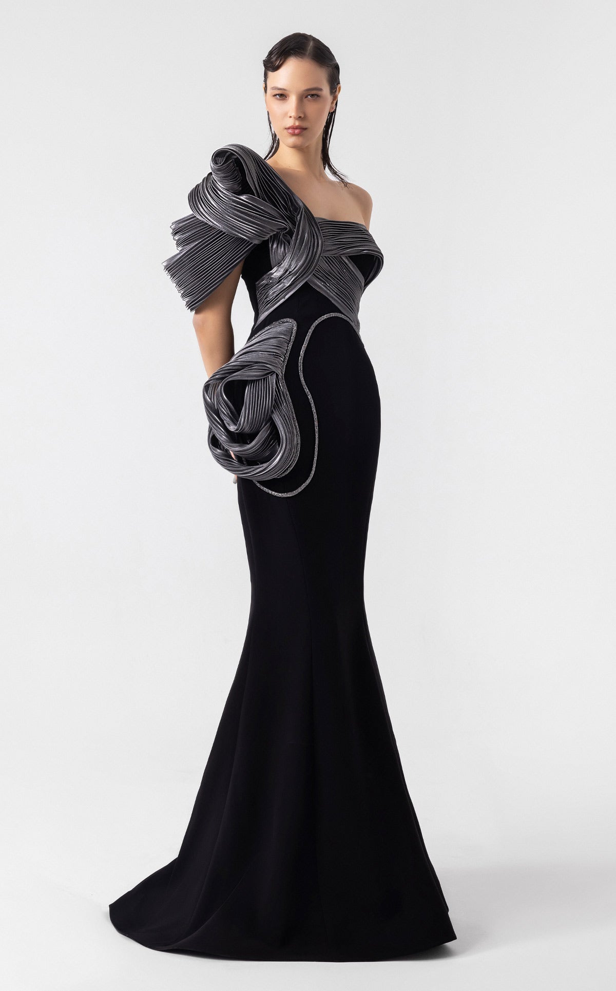 MNM Couture G1913 BLACK/WHITE