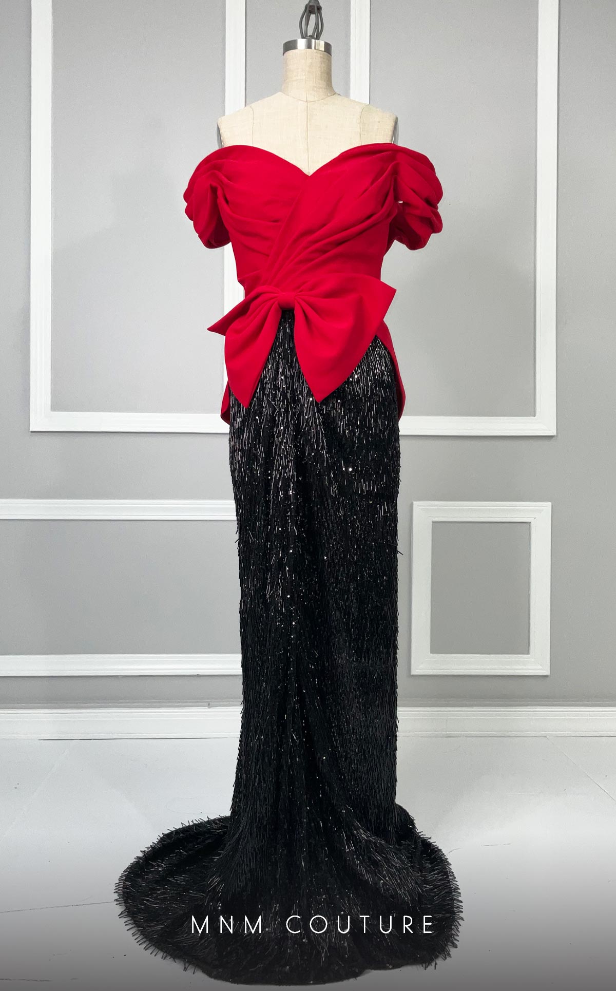 MNM Couture K4203 RED/BLACK