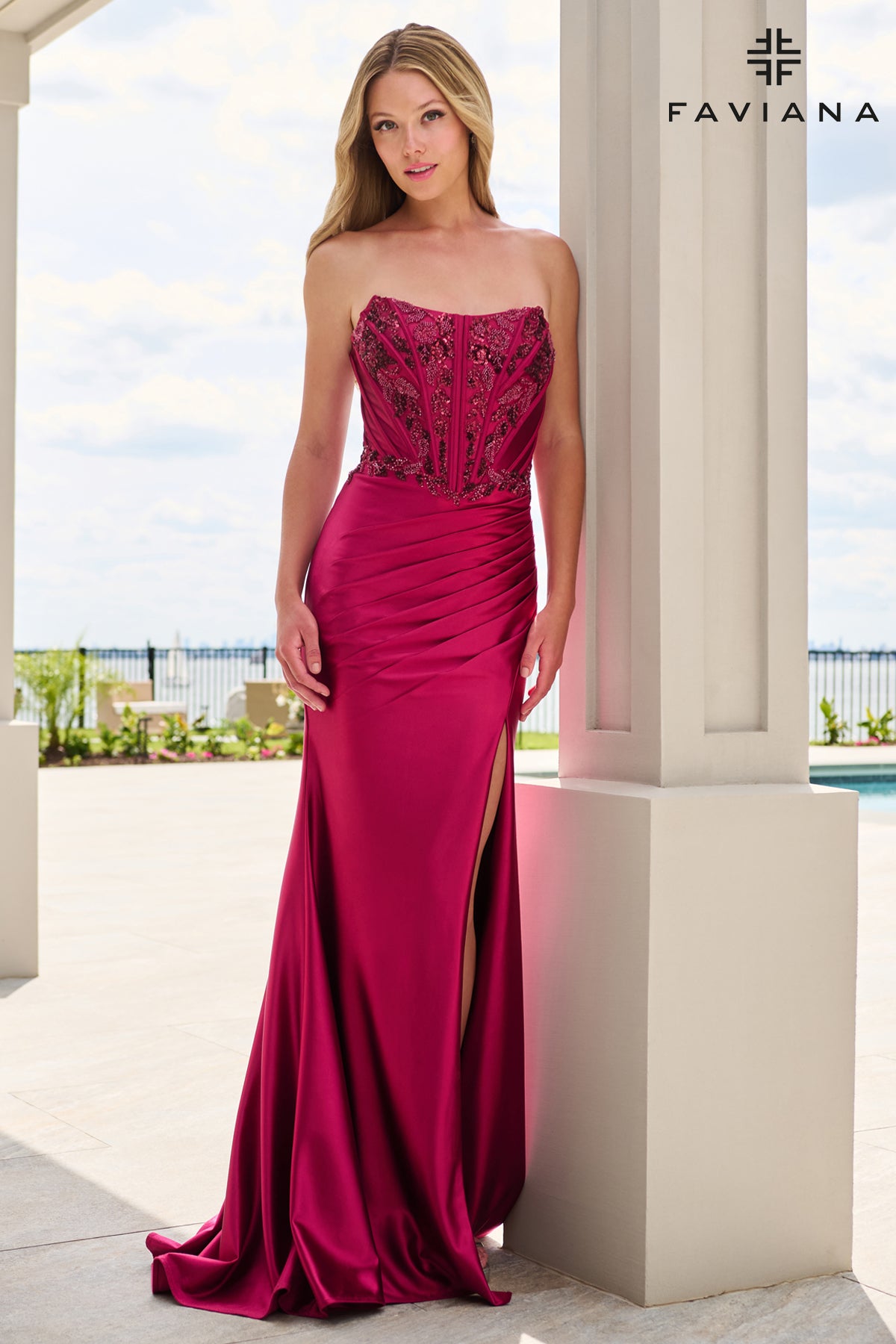 Faviana 11606 CHERRY