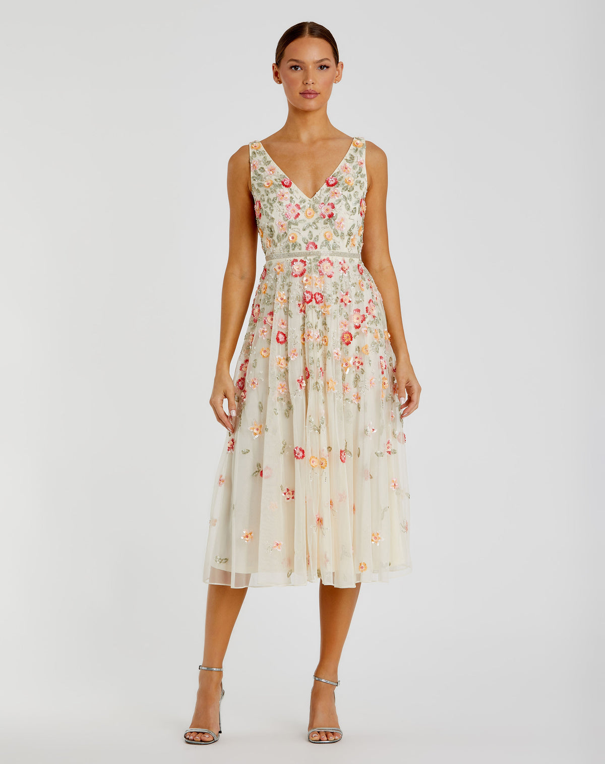 Mac Duggal 5527 Nude Multi