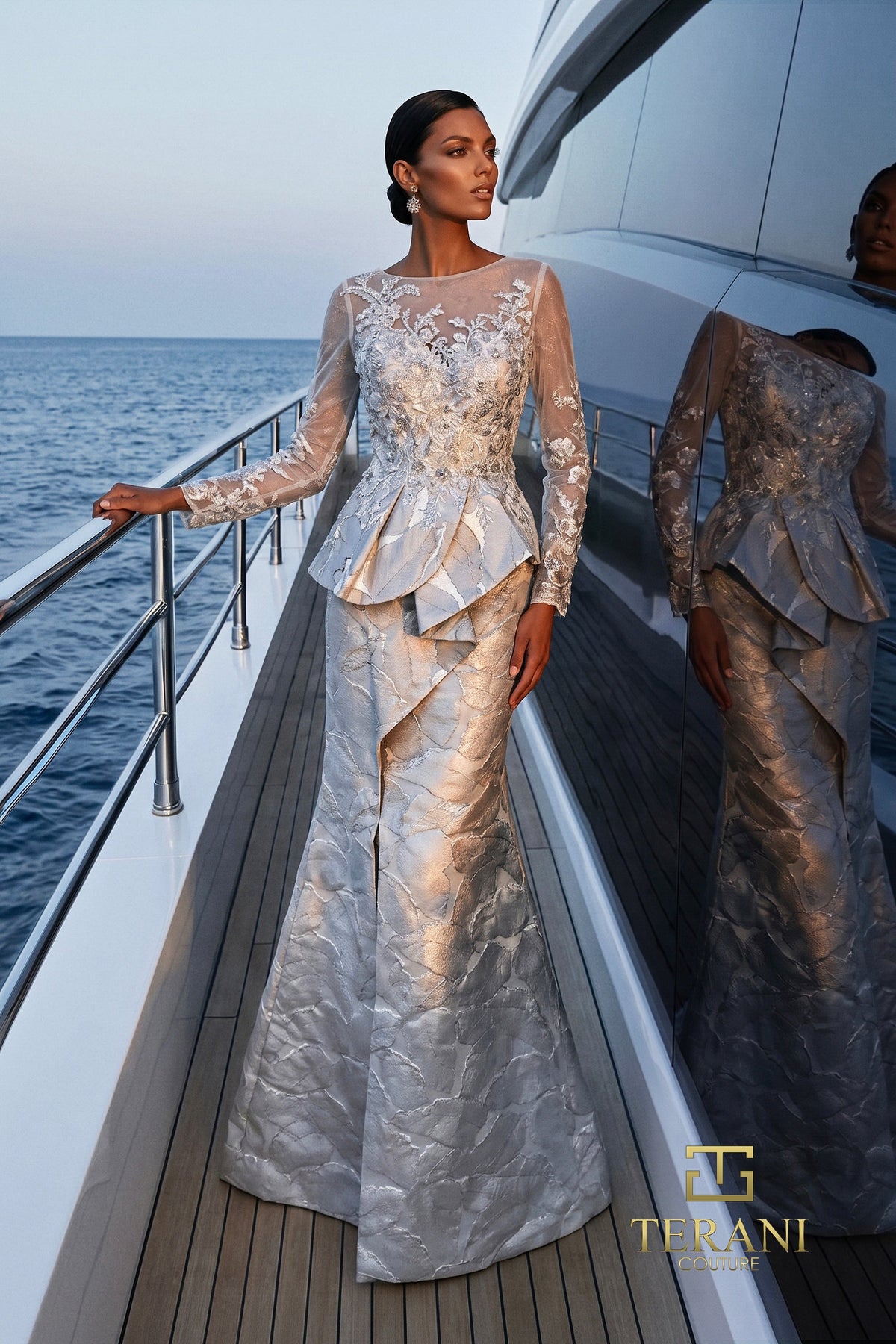 Terani Couture 271M8447 Silver