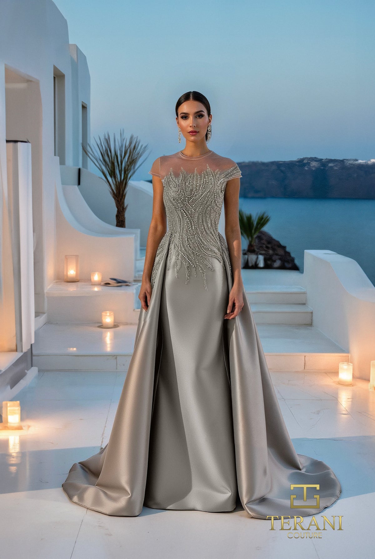 Terani Couture 261E6254 Taupe