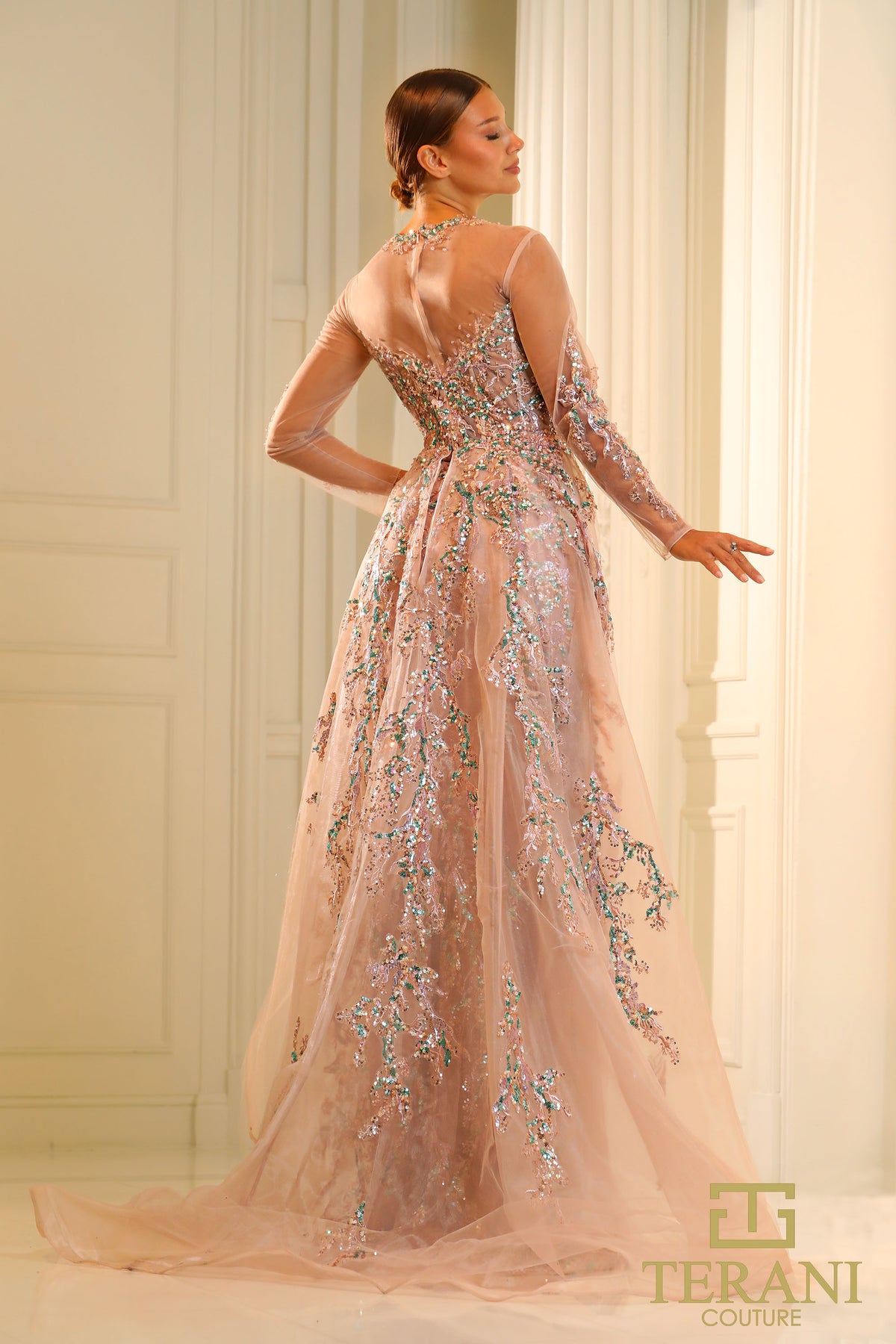 Terani Couture 251M4412 Rose
