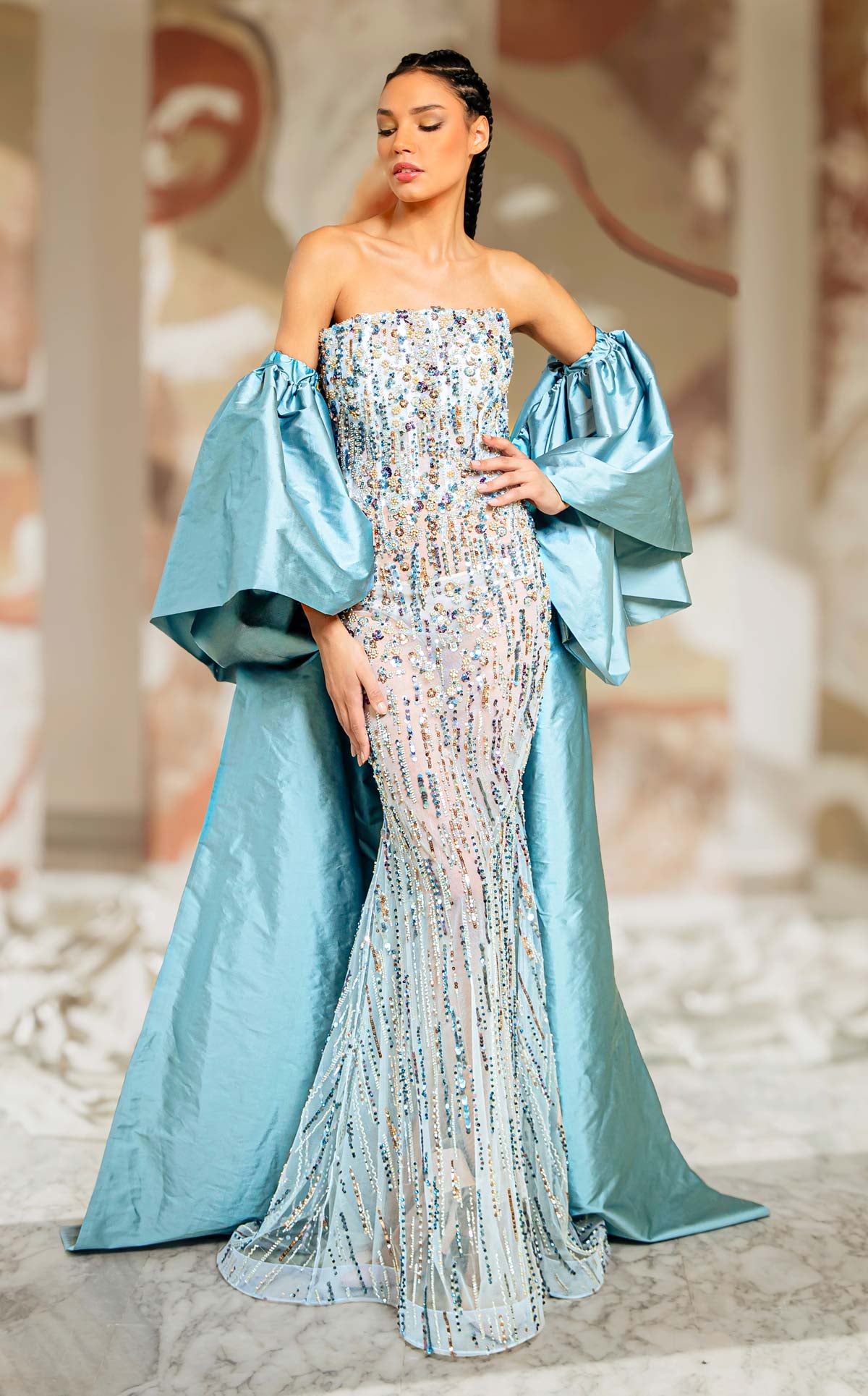 MNM Couture K4174A GREY