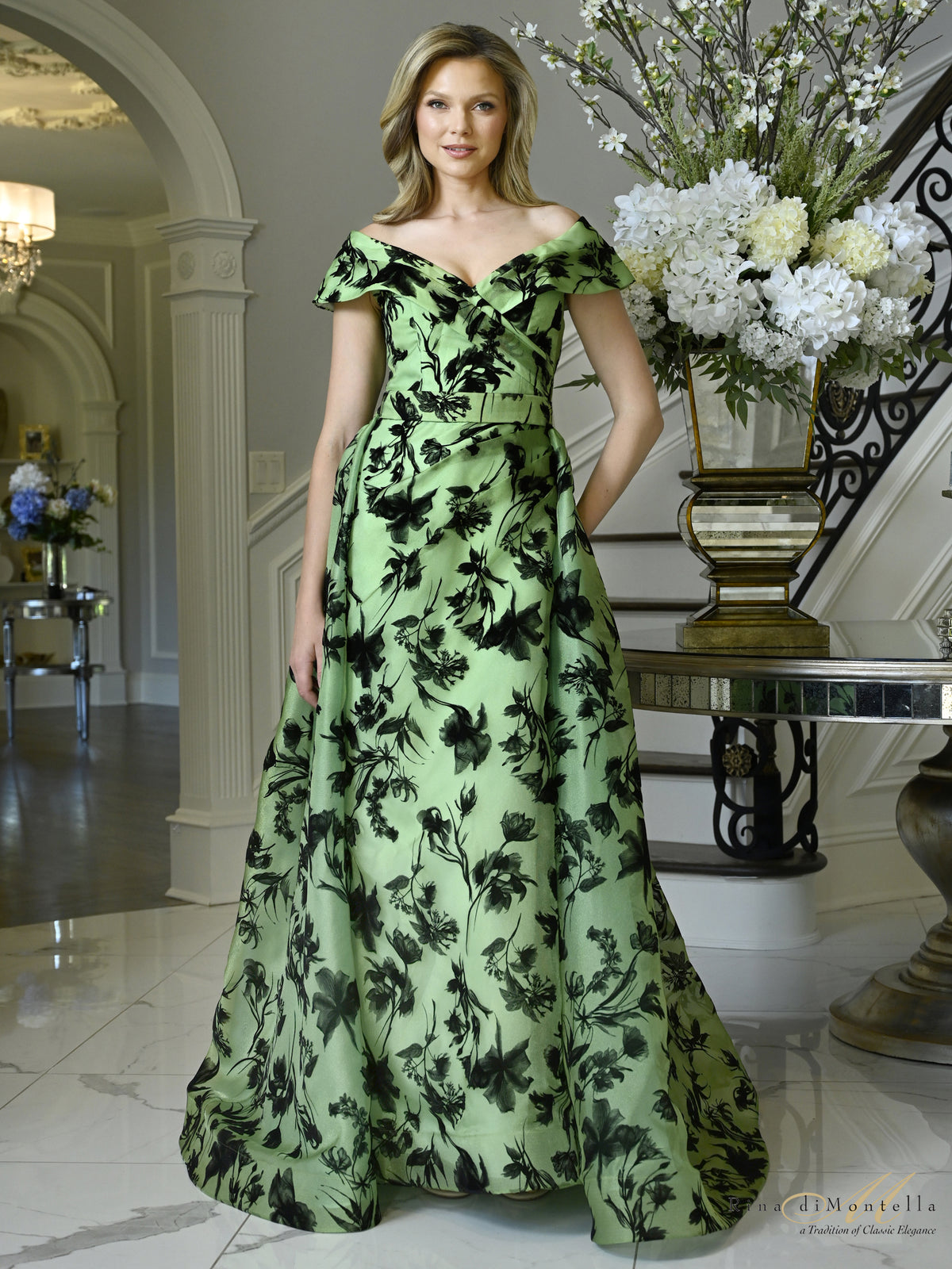 Rina Di Montella RD3635 Green Black