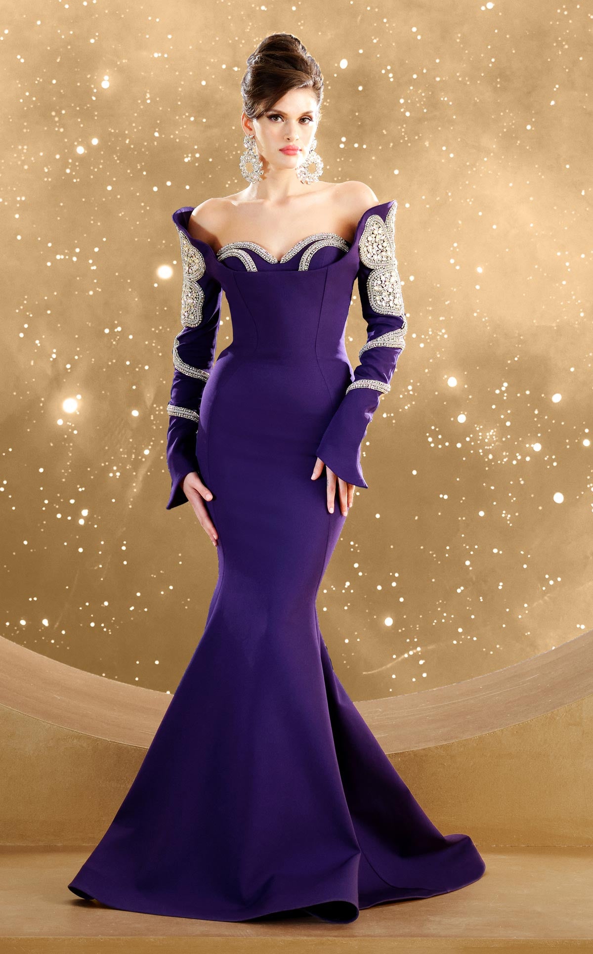 MNM Couture F02858 PURPLE