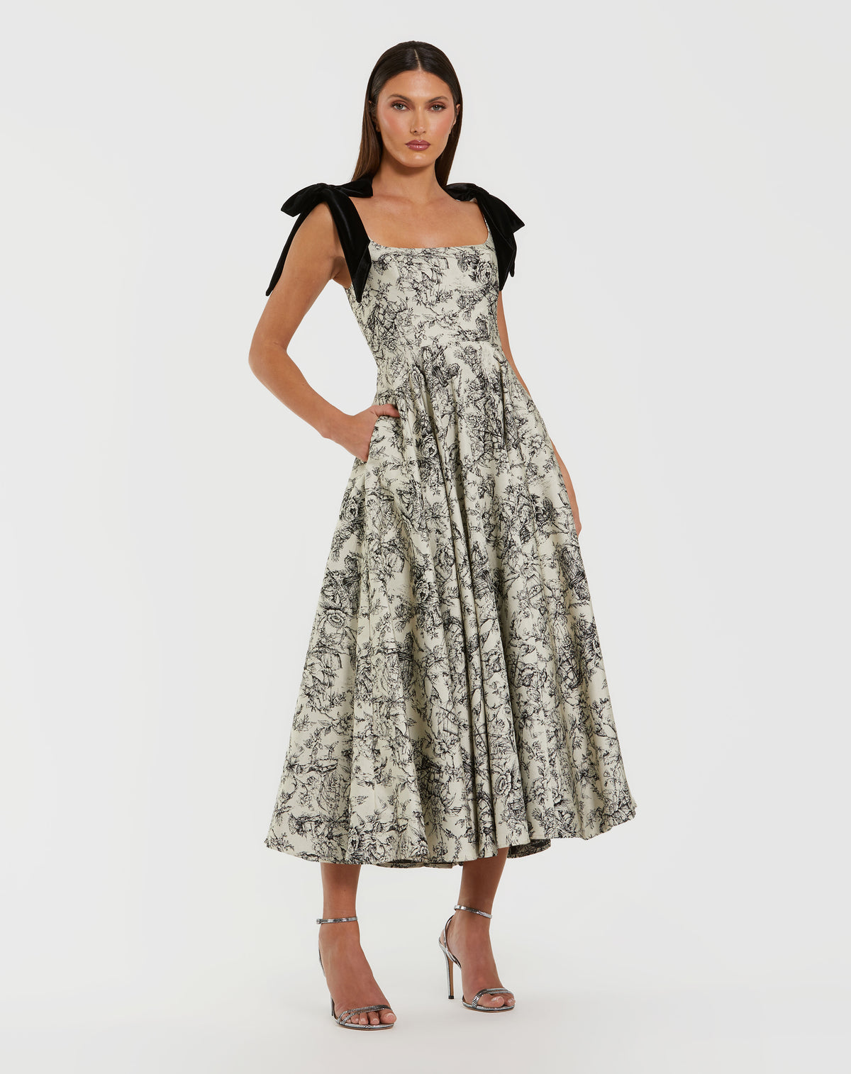 Mac Duggal 27749 Black Multi