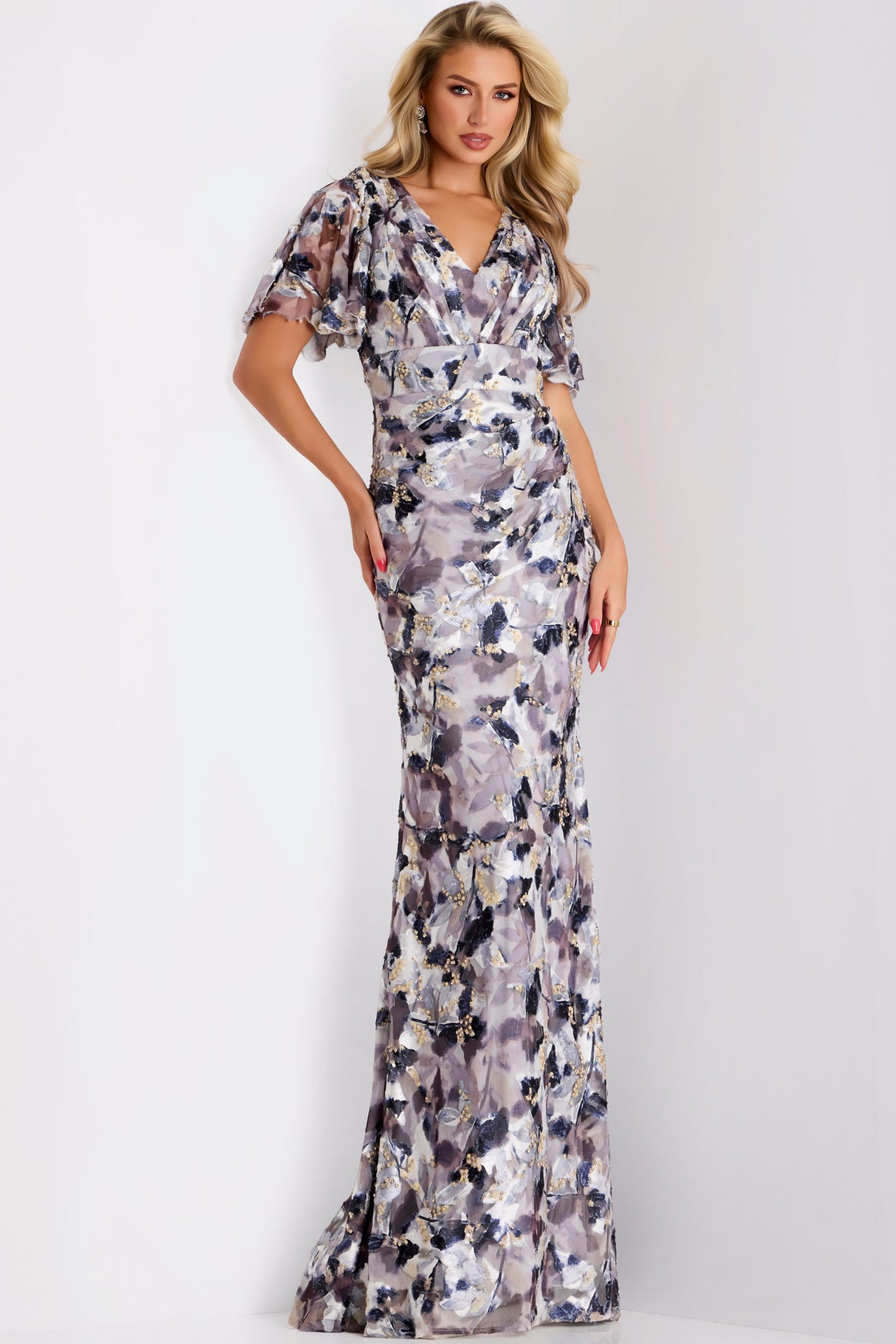 Jovani 43046 GREY MULTI