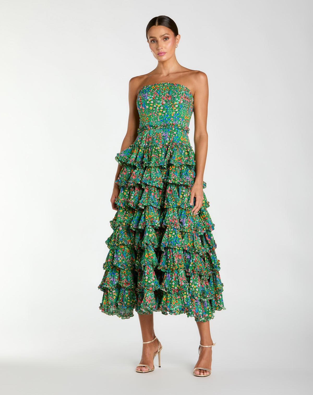 Mac Duggal 8459 Green Multi