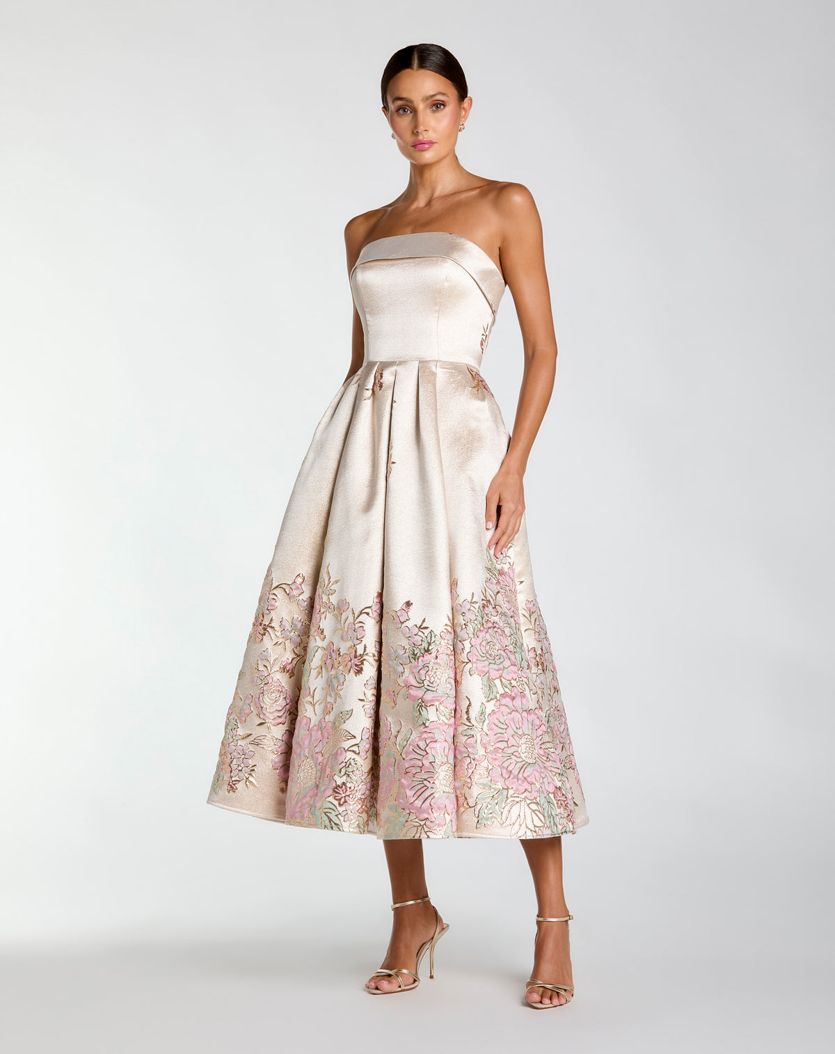 Mac Duggal 21372 Champagne Multi