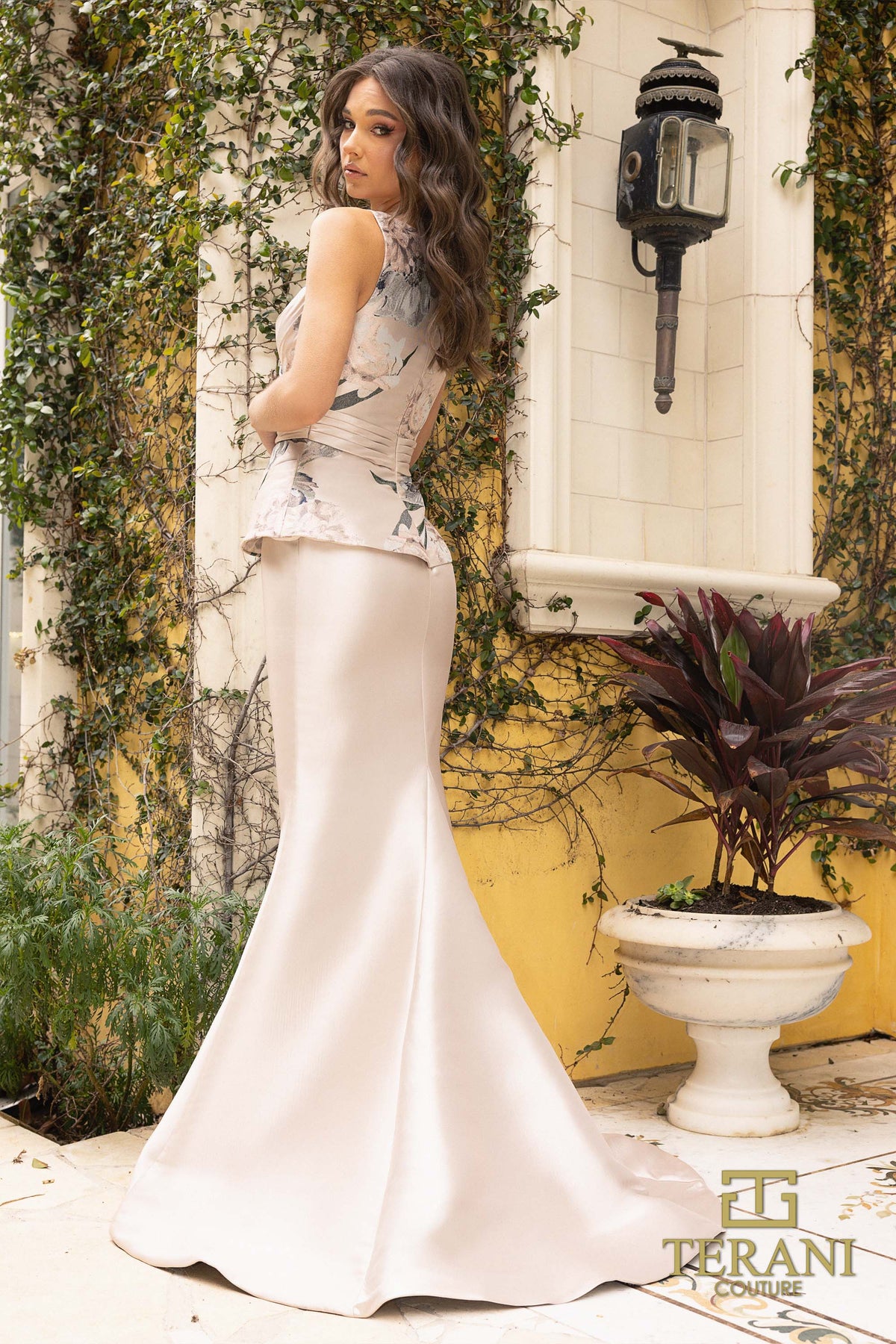 Terani Couture 242M3329 Champagne