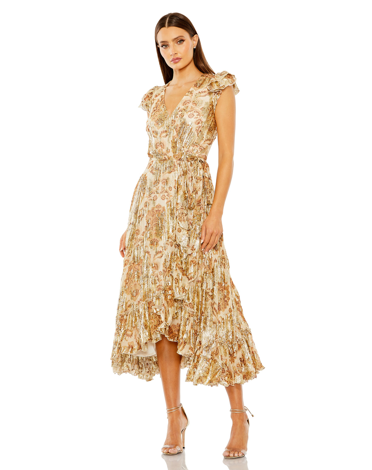 Mac Duggal 9319 Cream Multi