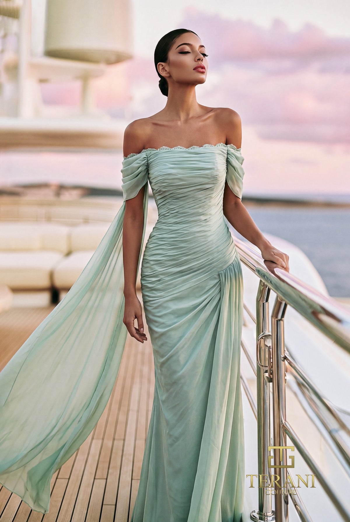 Terani Couture 271E8490 Sage