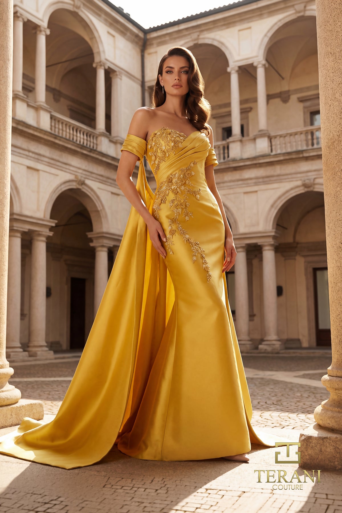 Terani Couture 262M7252 Gold