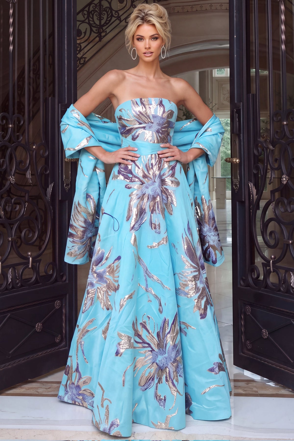Jovani 55688 BLUE/MULTI