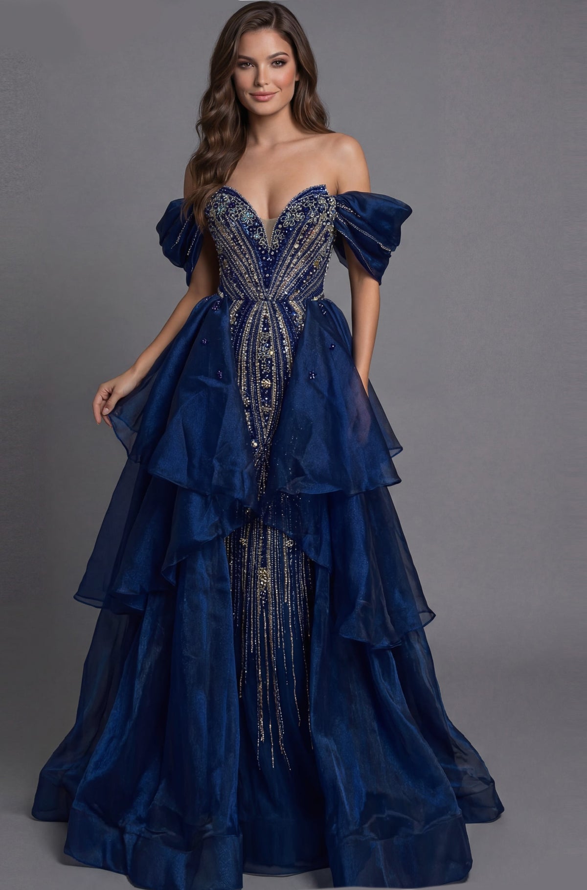 Jovani 45076 DARK BLUE