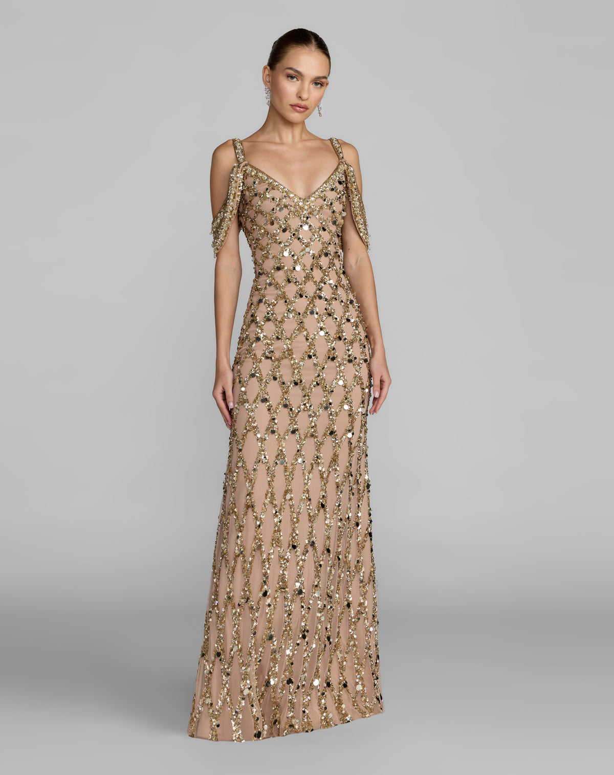 Mac Duggal 10139 Gold