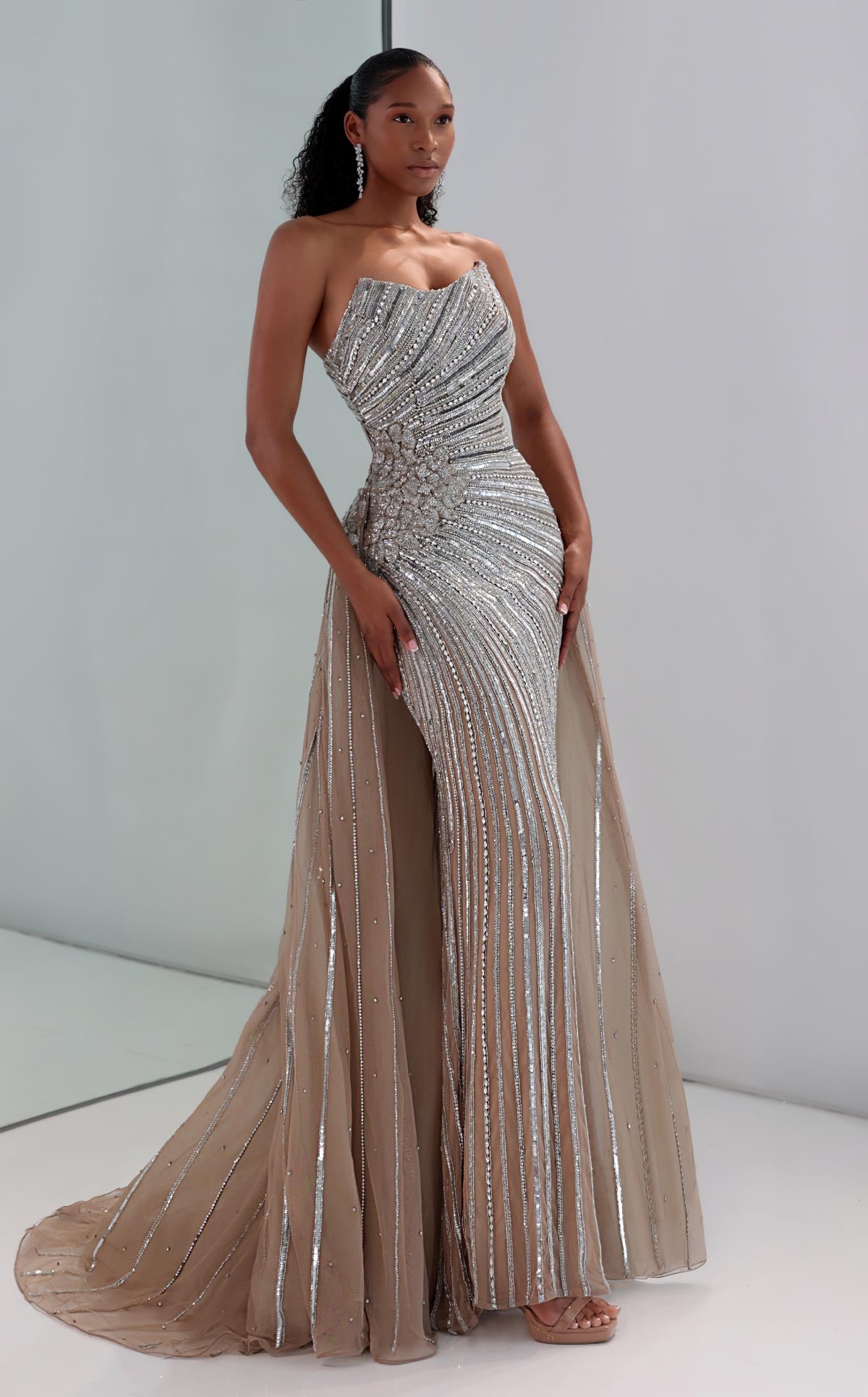 MNM Couture M1189 SILVER