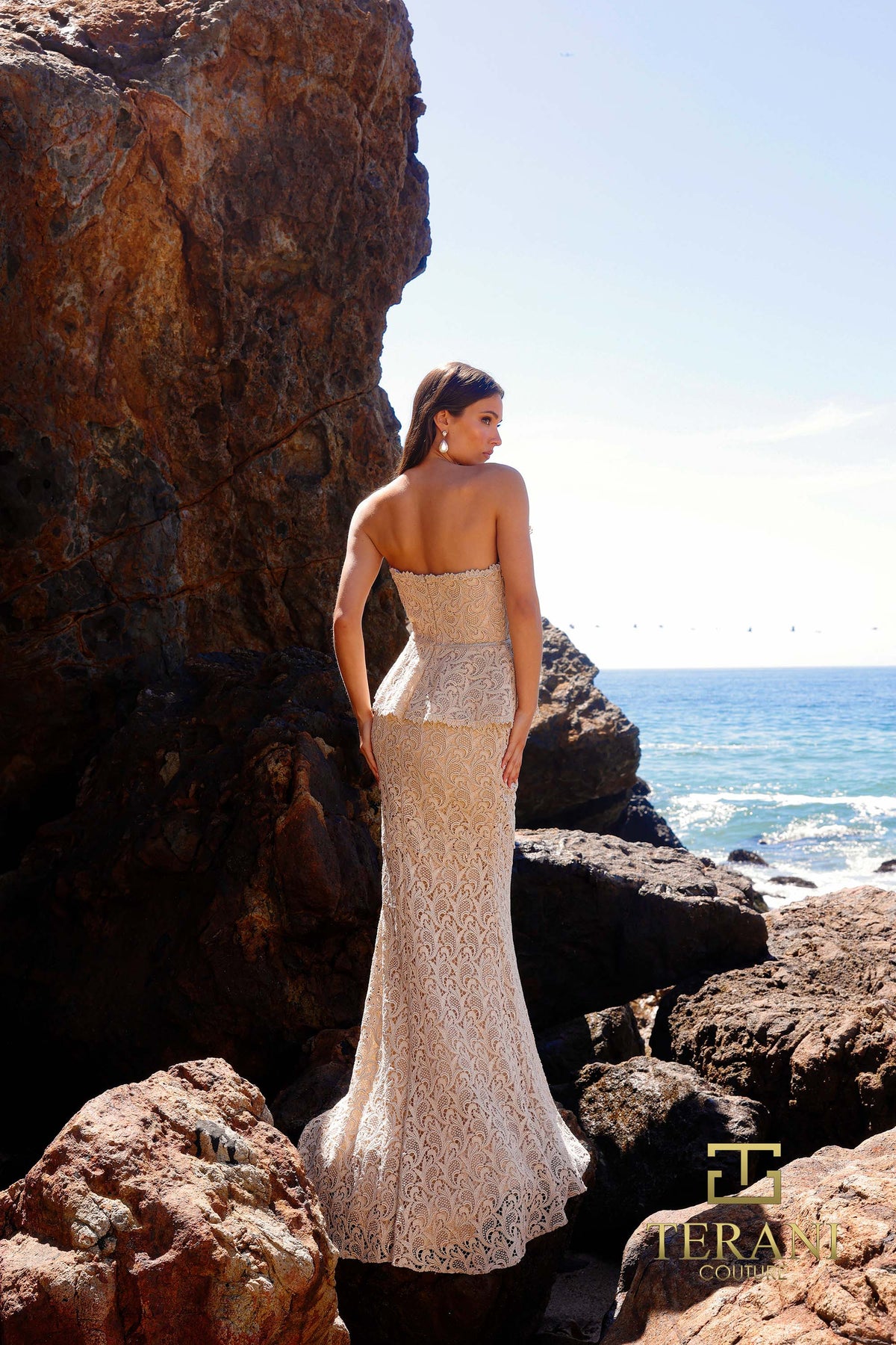 Terani Couture 252E5144 Champagne