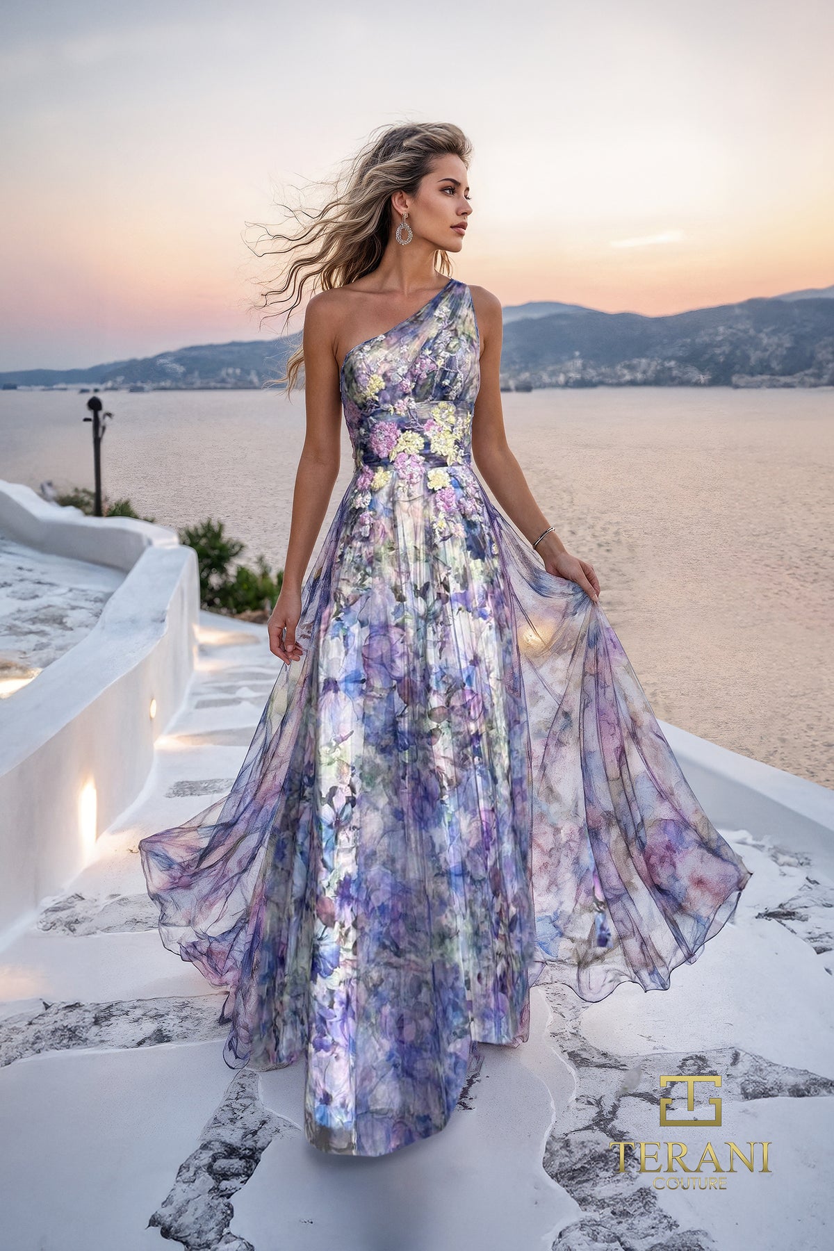 Terani Couture 261P6696 Blue Purple