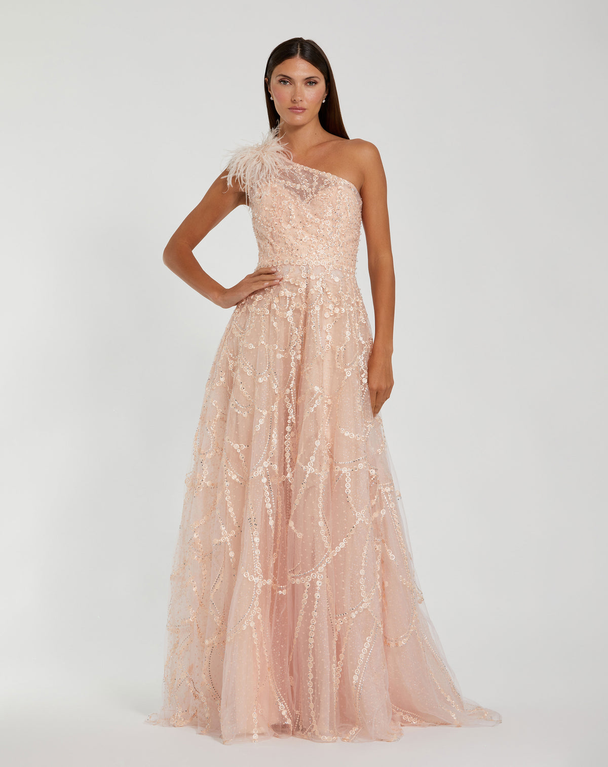 Mac Duggal 20389 Peach