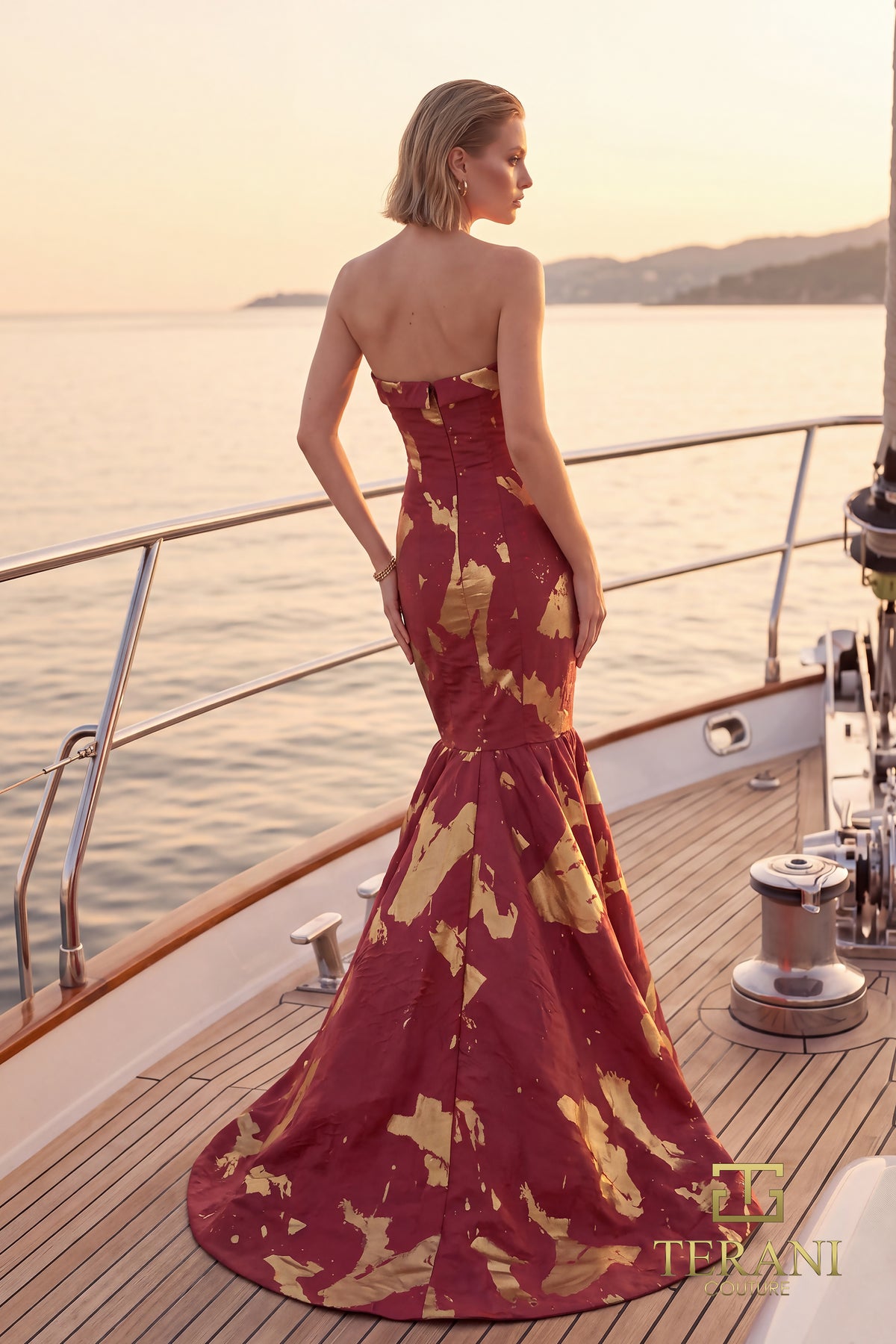 Terani Couture 271E8292 Raspberry Gold