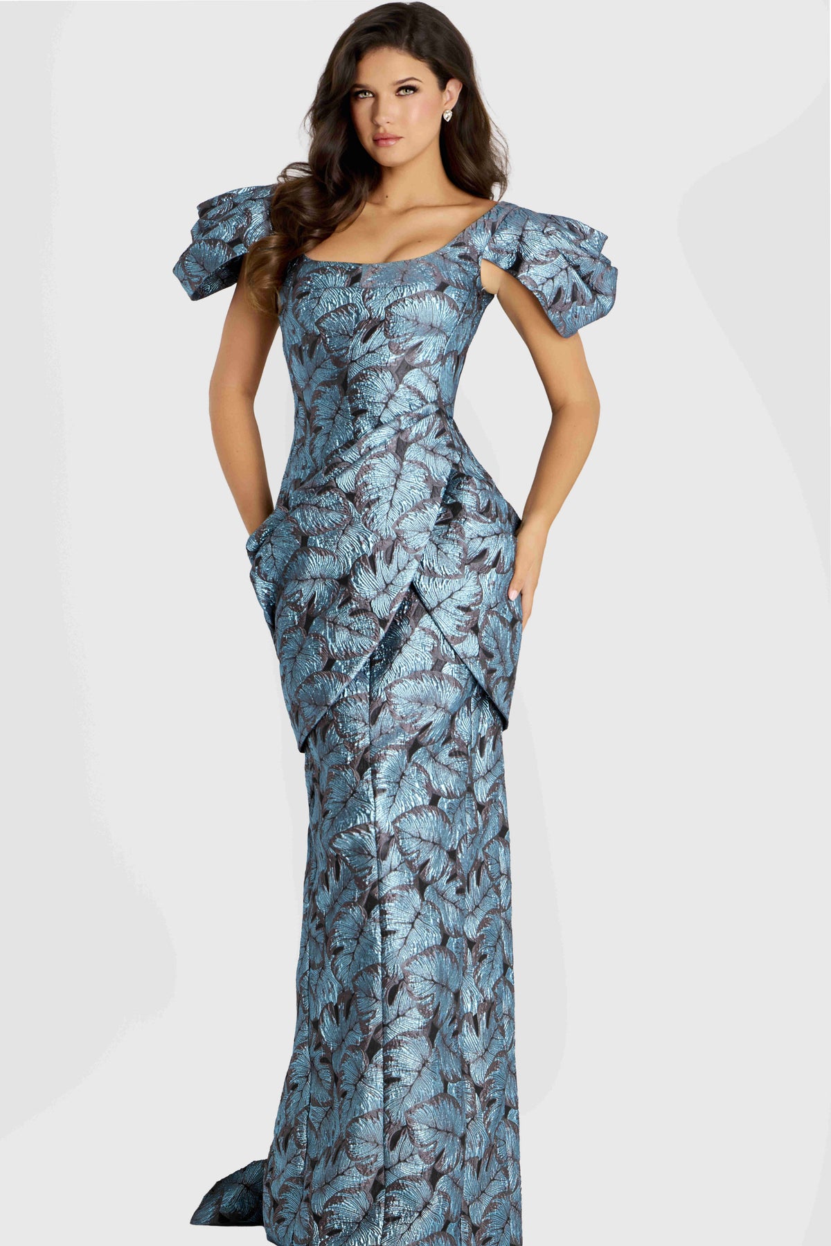 Jovani 46273 BLUE/BROWN