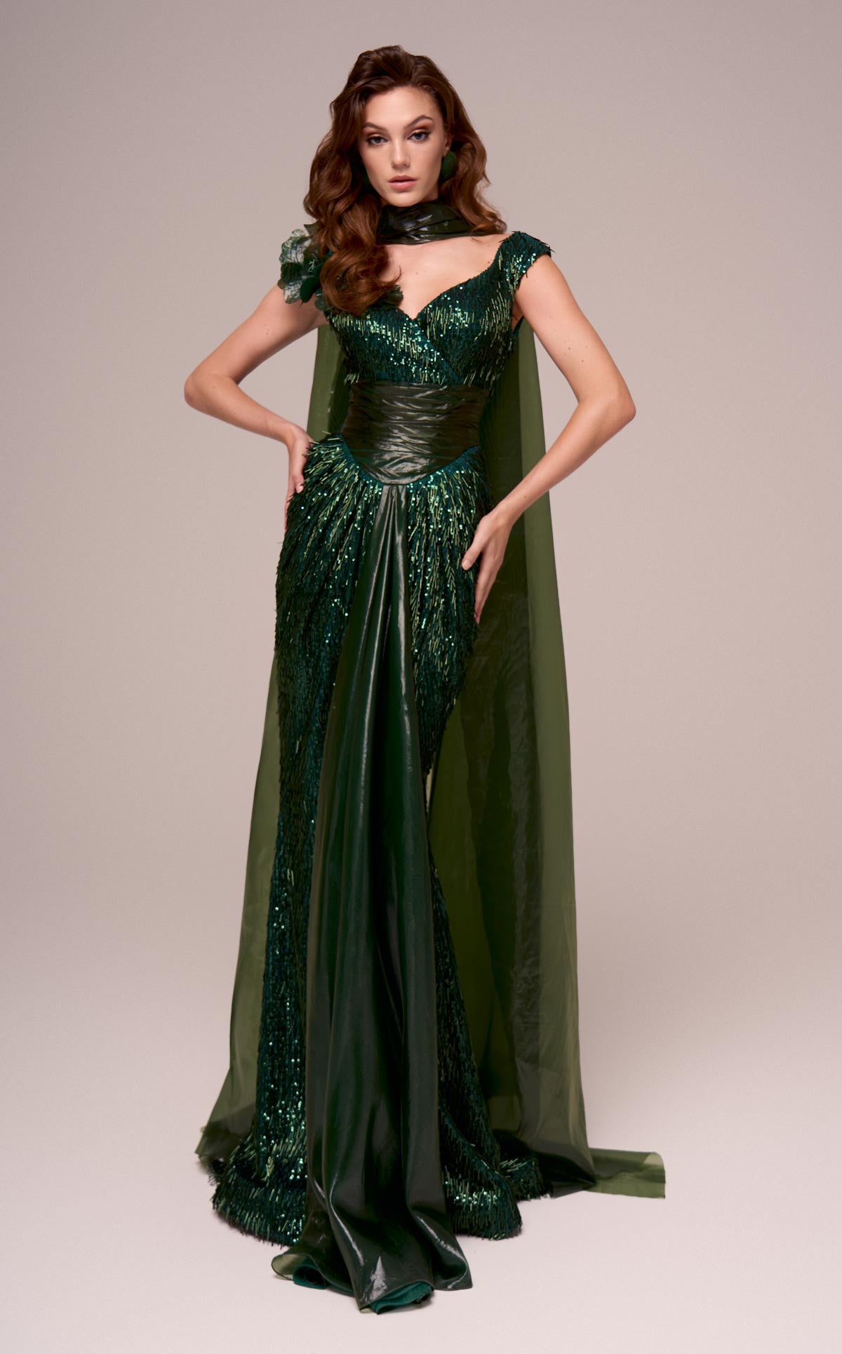 MNM Couture F02889 GREEN